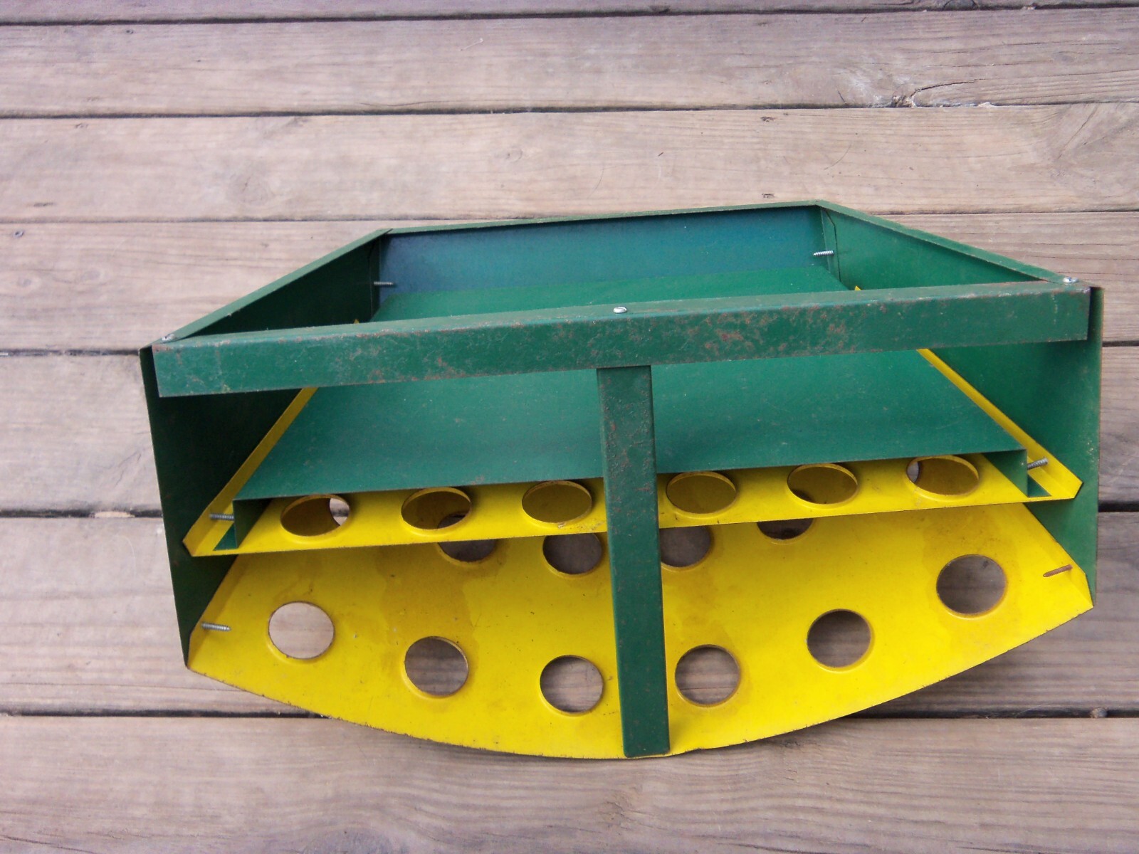VINTAGE UNION FORK & HOE CO., COLUMBUS, OHIO TOOL HOLDER METAL STORE DISPLAY