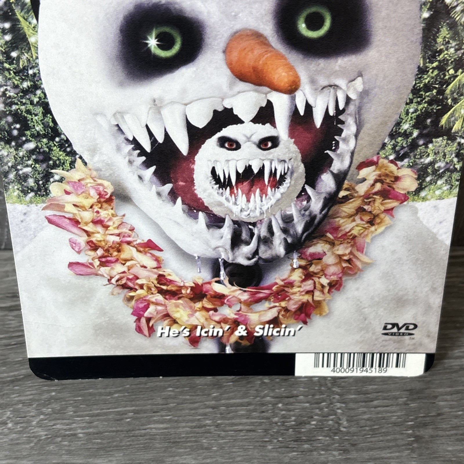 JACK FROST 2 – BLOCKBUSTER VIDEO BACKER CARD 5.5″X8″ – Display Piece Horror