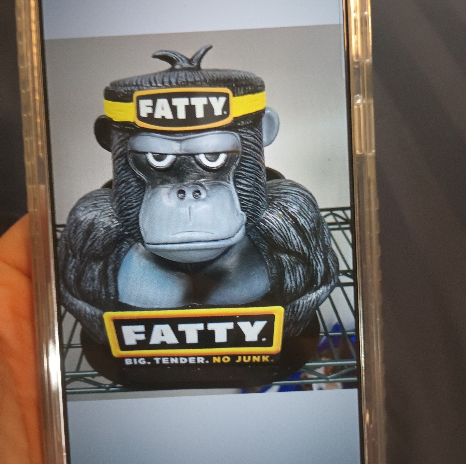 Fatty Gorilla Store Display Advertising Figure Black Yellow Black Yellow