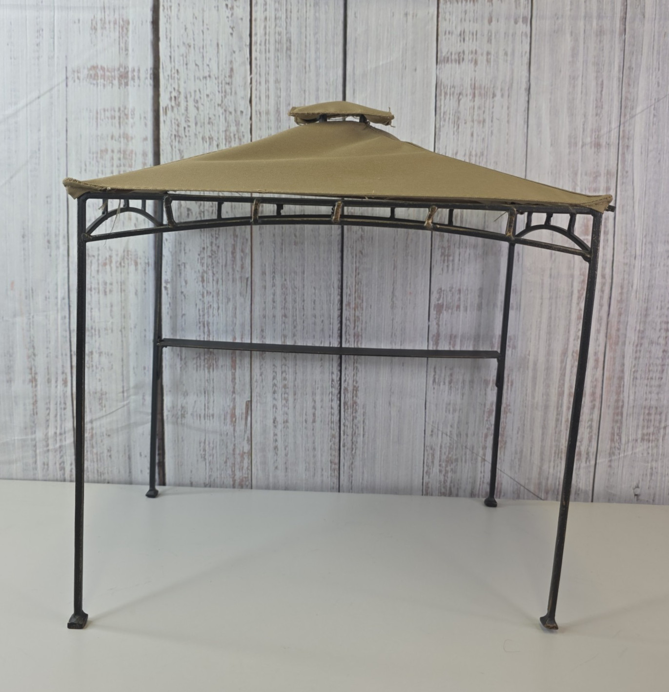 Miniature Gazebo Metal Frame Canvas Cover Replica Salesman Sample Display