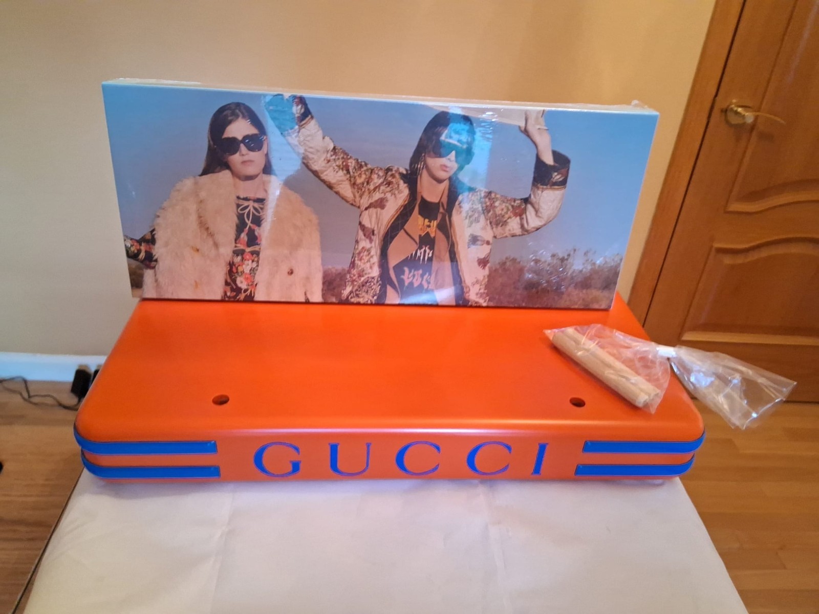 NEW GUCCI SUNGLASSES & EYEGLASSES 2PC. DISPLAY, UNIT. AUTHENTIC, MADE IN ITALY