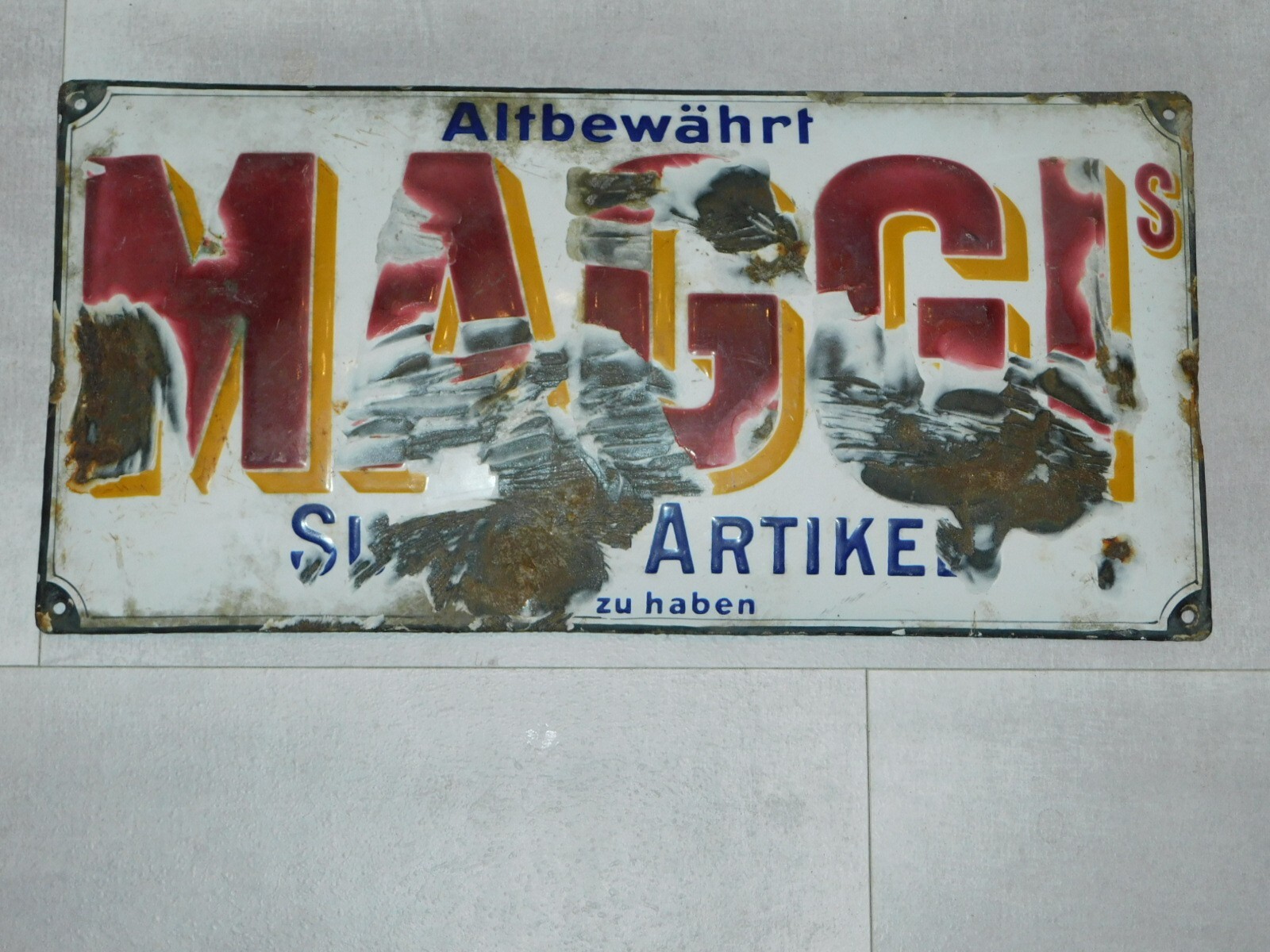 Original “May” Enamel Sign!