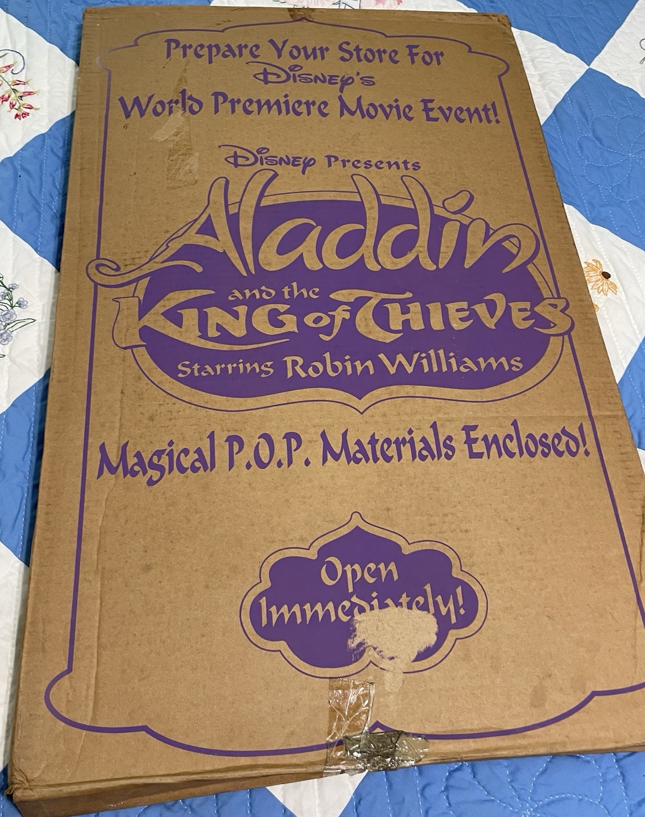 1996 Disney Aladdin, King Of Thieves Movie Store Robin Willams Standee Display