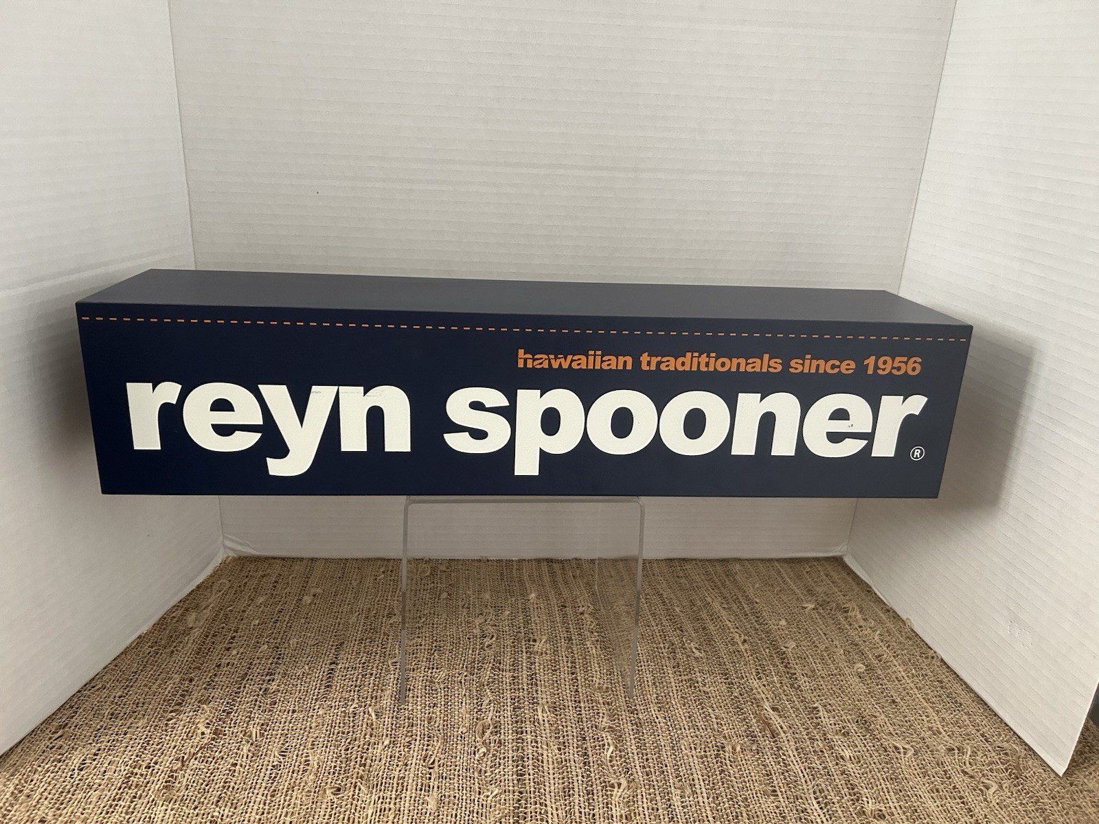 Reyn Spooner Store Display 18”x 4” X4” Freestanding Block, Wall Hanging, Etc.