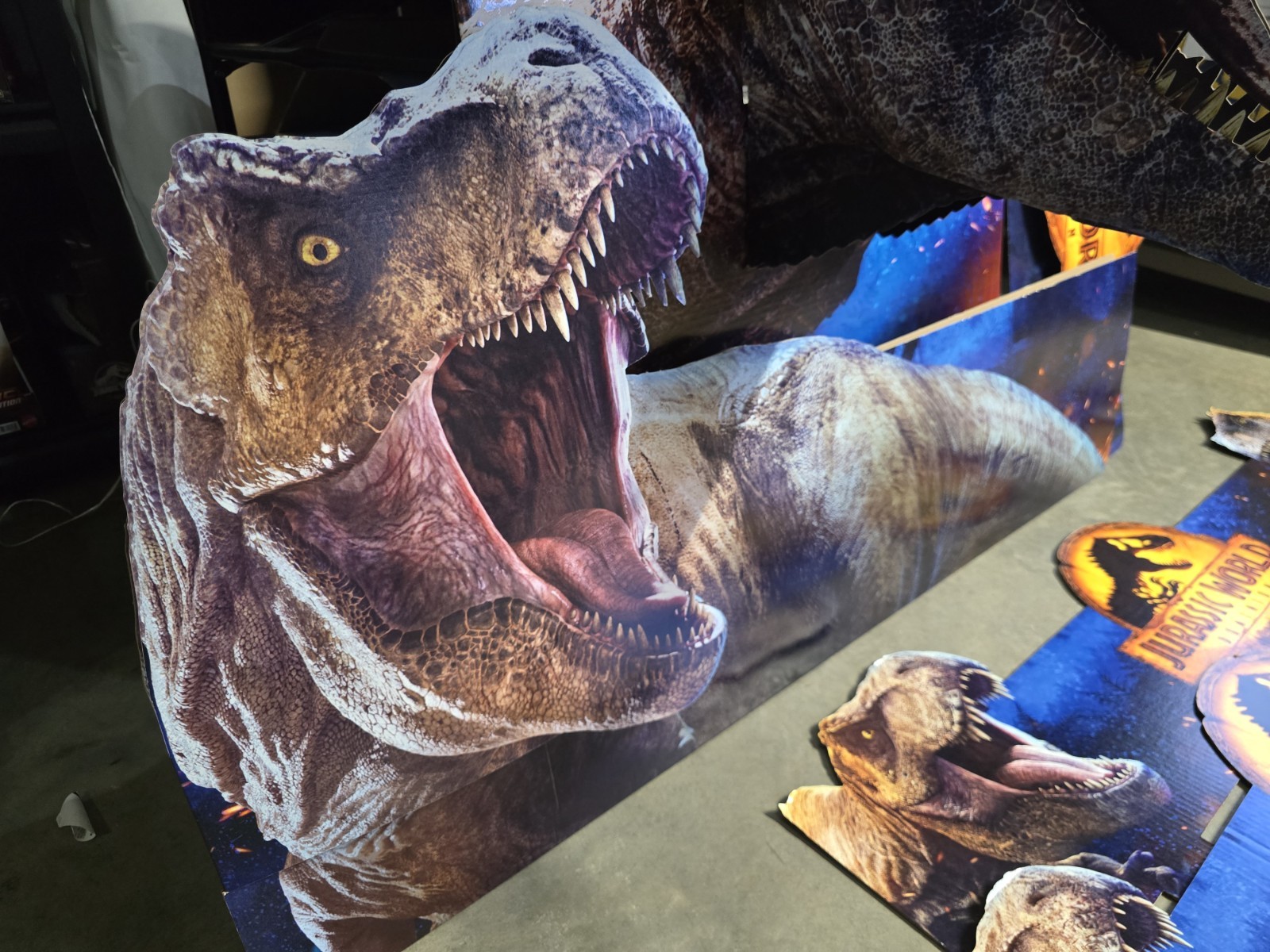Jurassic World Dominion Walmart End cap Store Display HUGE RARE Complete