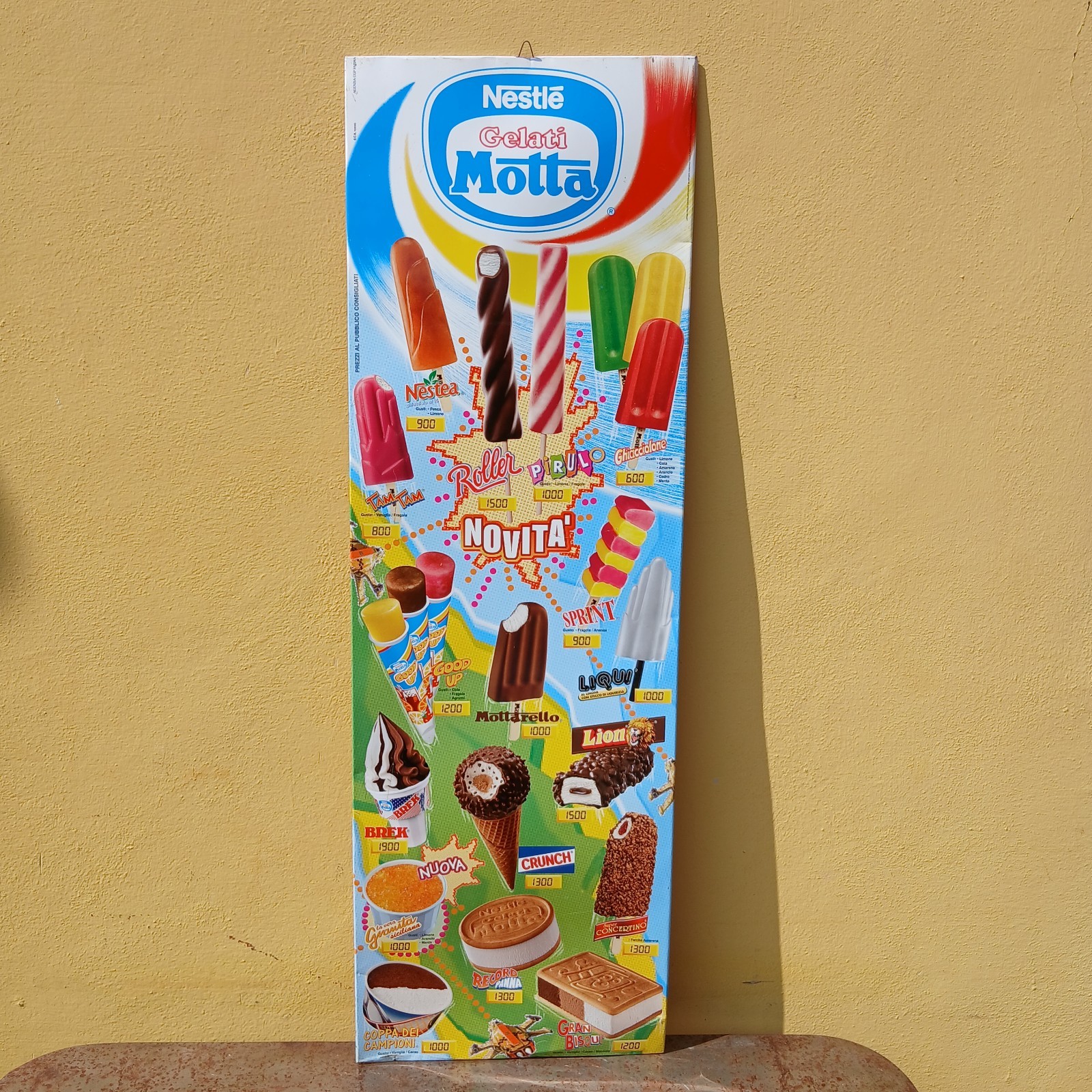 Motta Ice Cream Table Sign