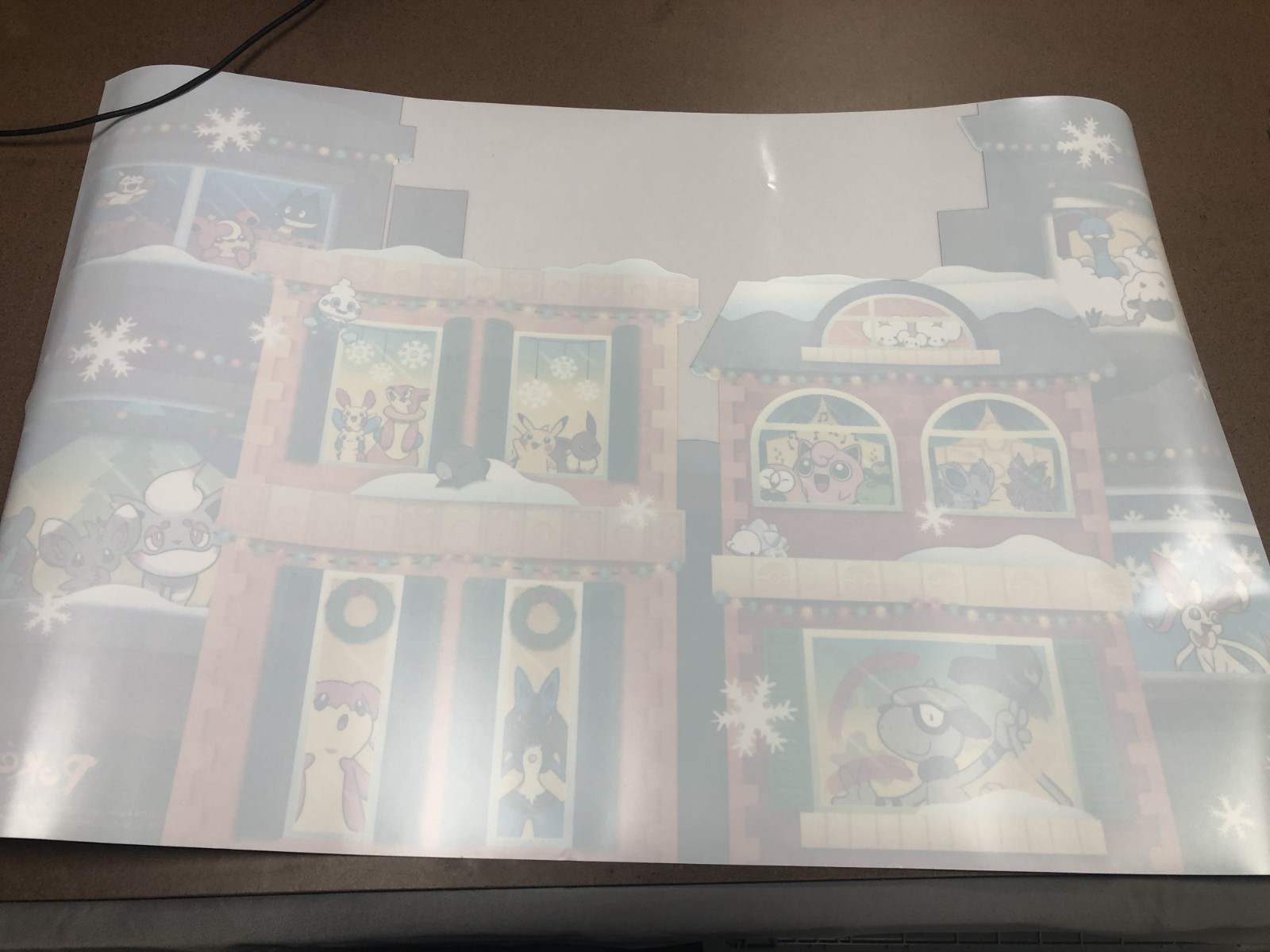 Pokemon Surging Sparks Holiday Window Decal 36″ x 24″