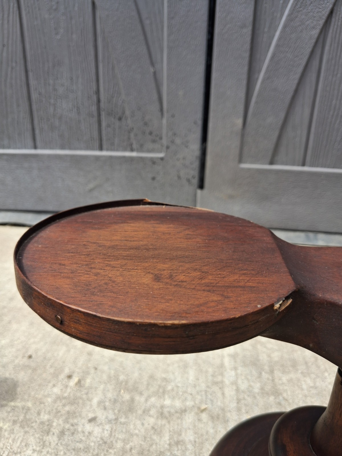 Antique French Stand Wood Screw Display Stand Industrial 20″ Height Rare