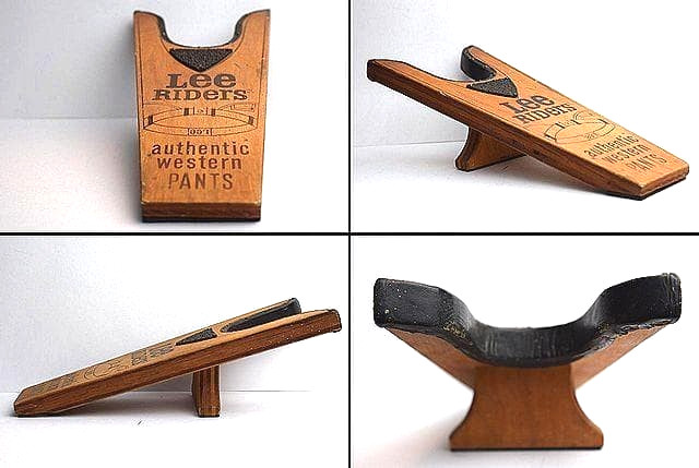 1970’s Lee Riders Vintage Boot Jack Advertising Sign Buddy Lee Display USA
