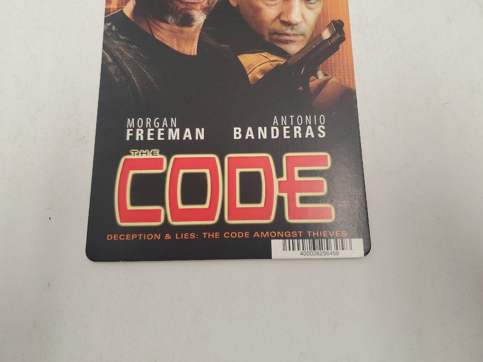 The Code BLOCKBUSTER SHELF DISPLAY BLU-RAY BACKER CARD ONLY 5.5″X8″