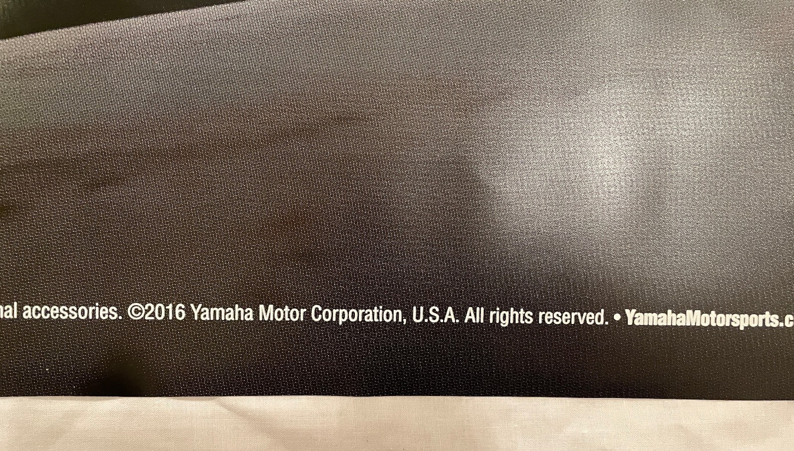 Yamaha Dealer Banner 2016 ( YZF-R6) Approx 95.5″ x 47″ (#8)