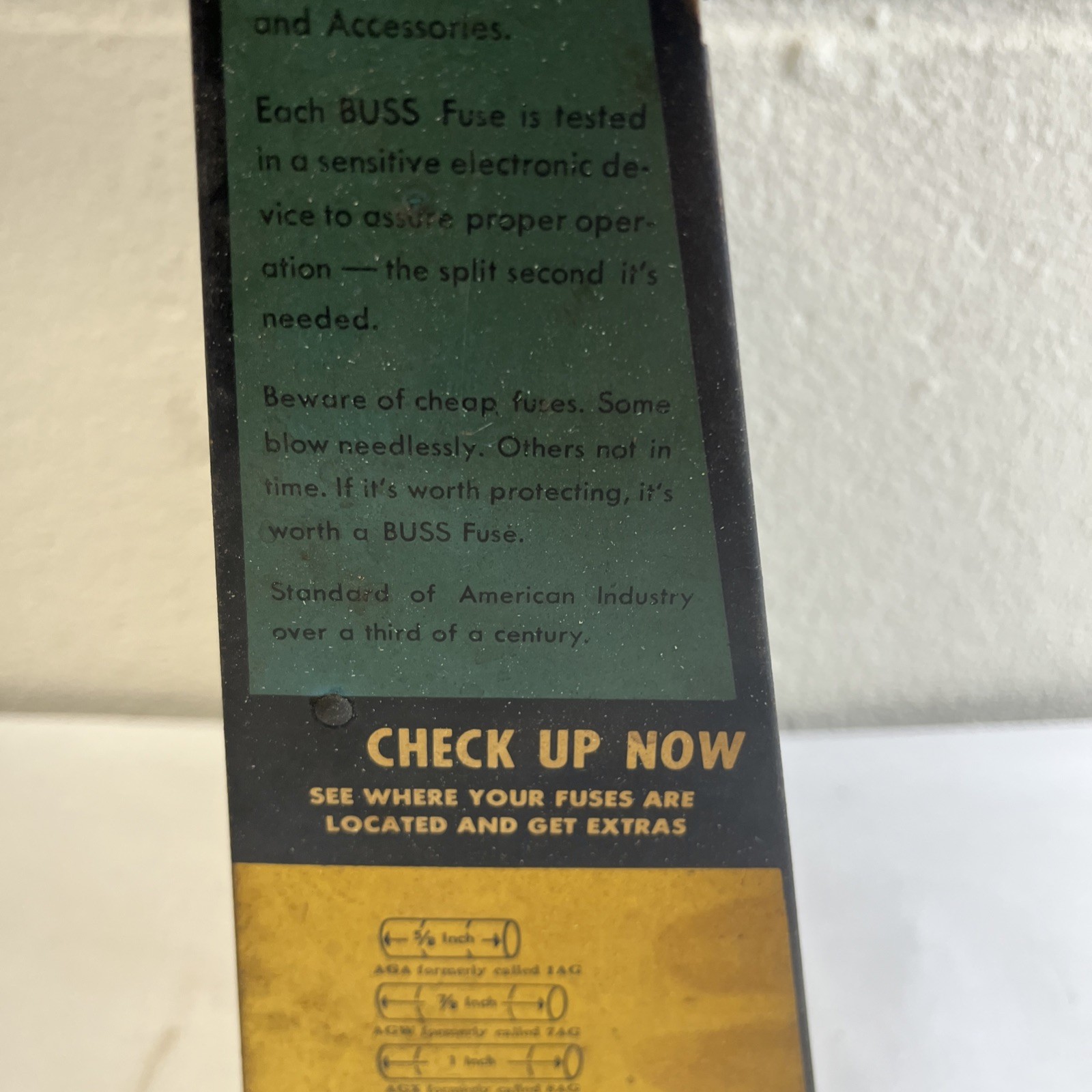 Vintage Buss Fuse Glass Tube Display Rack With A Lot Of Fuses Original No Rust
