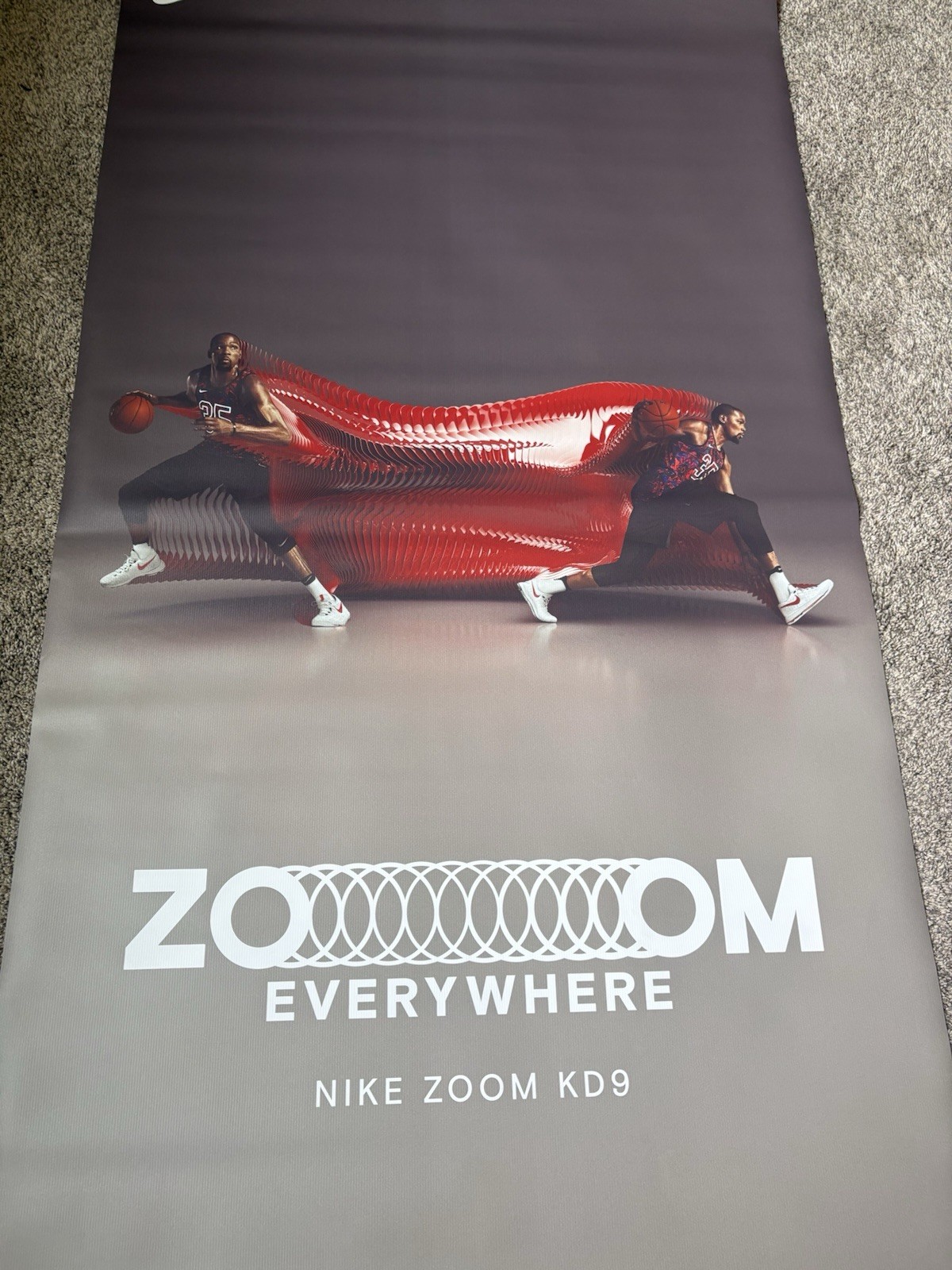 NIKE 2016 KEVIN DURANT KD 9 PROMO FOOTLOCKER STORE DISPLAY POSTER BANNER SIGN
