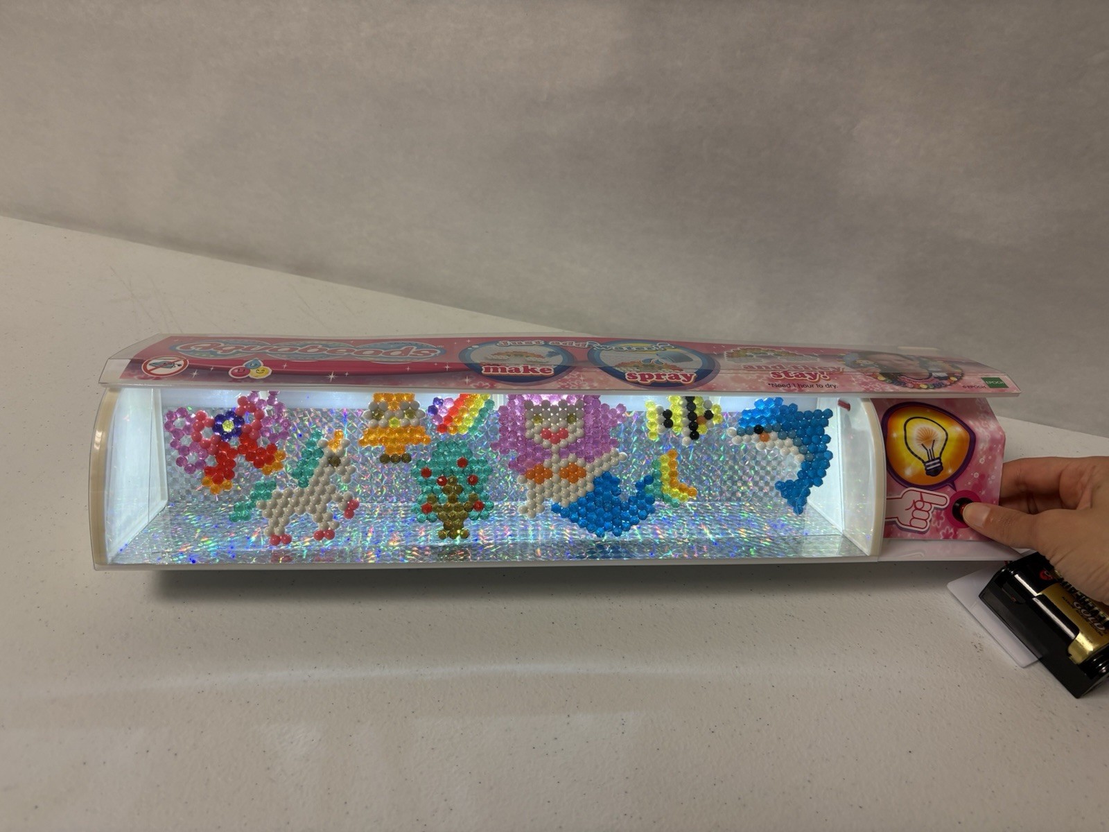 Aquabeads Unused Light-Up Store Display – 2 Loose Pieces Batteries Not Included