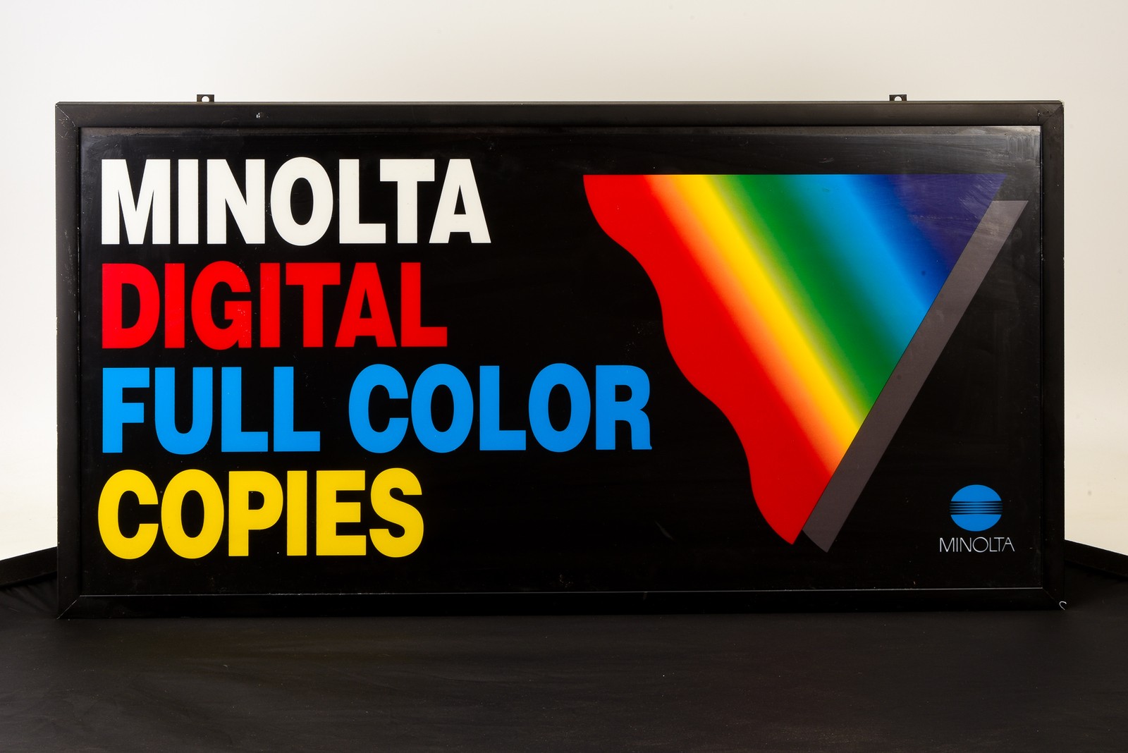 Minolta Digital Full Color Copies Camera Store Advertising Lighted Sign V28