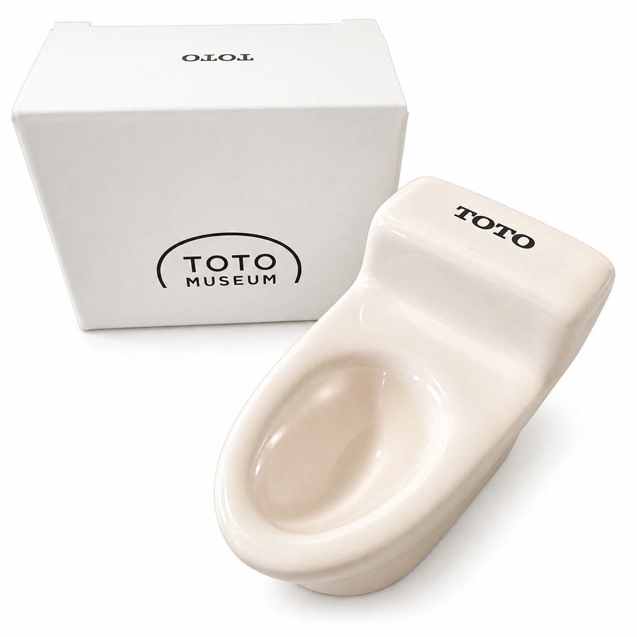 TOTO Museum Miniature Toilet Pastel Pink Ceramic Figurine Japan Exclusive