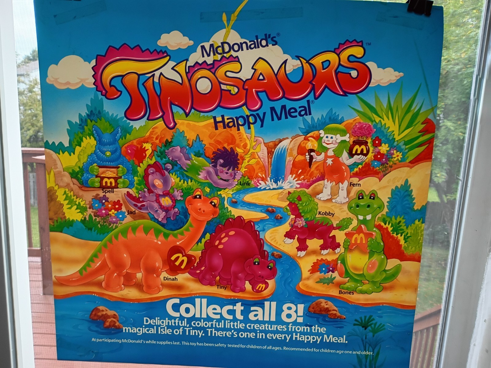 McDonald’s Tinosaurs / magical figure Happy Meal translite store Display sign