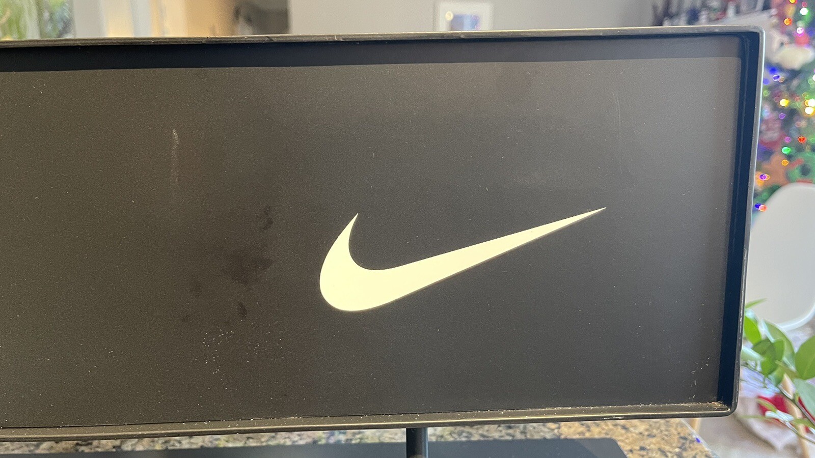 VTG Y2K Nike Store Display METAL Sign Advertising Black White 24”L x 8”W HEAVY