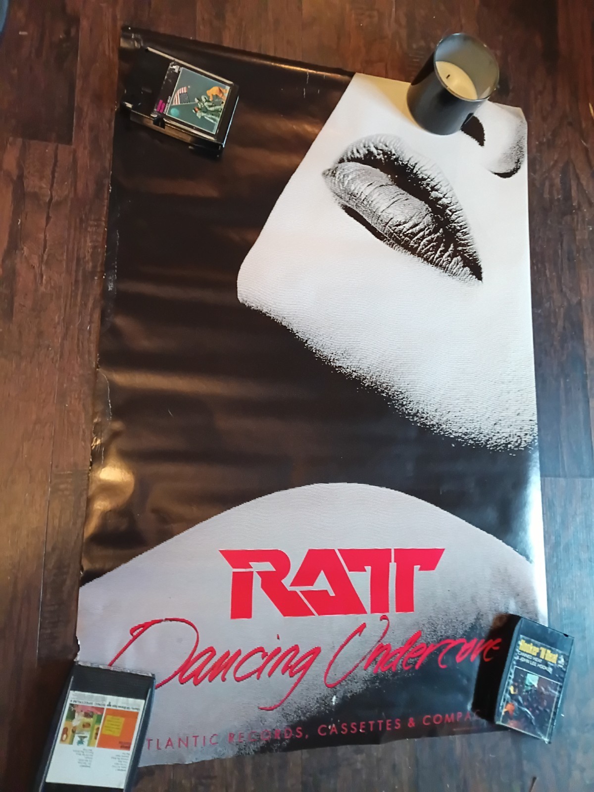 1986 Ratt dancing undercover record store promo poster 24×36