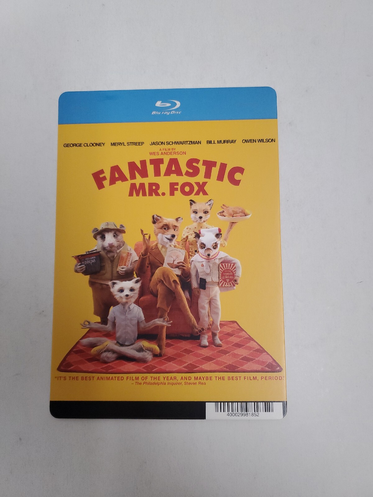 Fantastic Mr.Fox BLOCKBUSTER BLU-RAY BACKER CARD ONLY 5.5″X8″