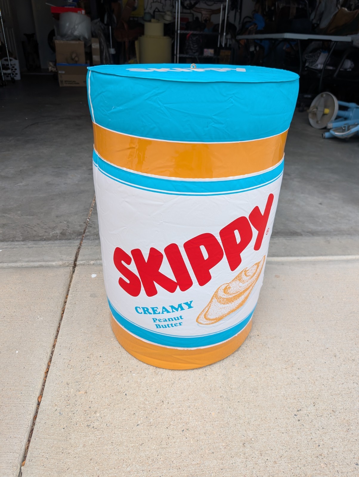 Rare Vintage Skippy Peanut Butter Inflatable Store Advertising Display 24″