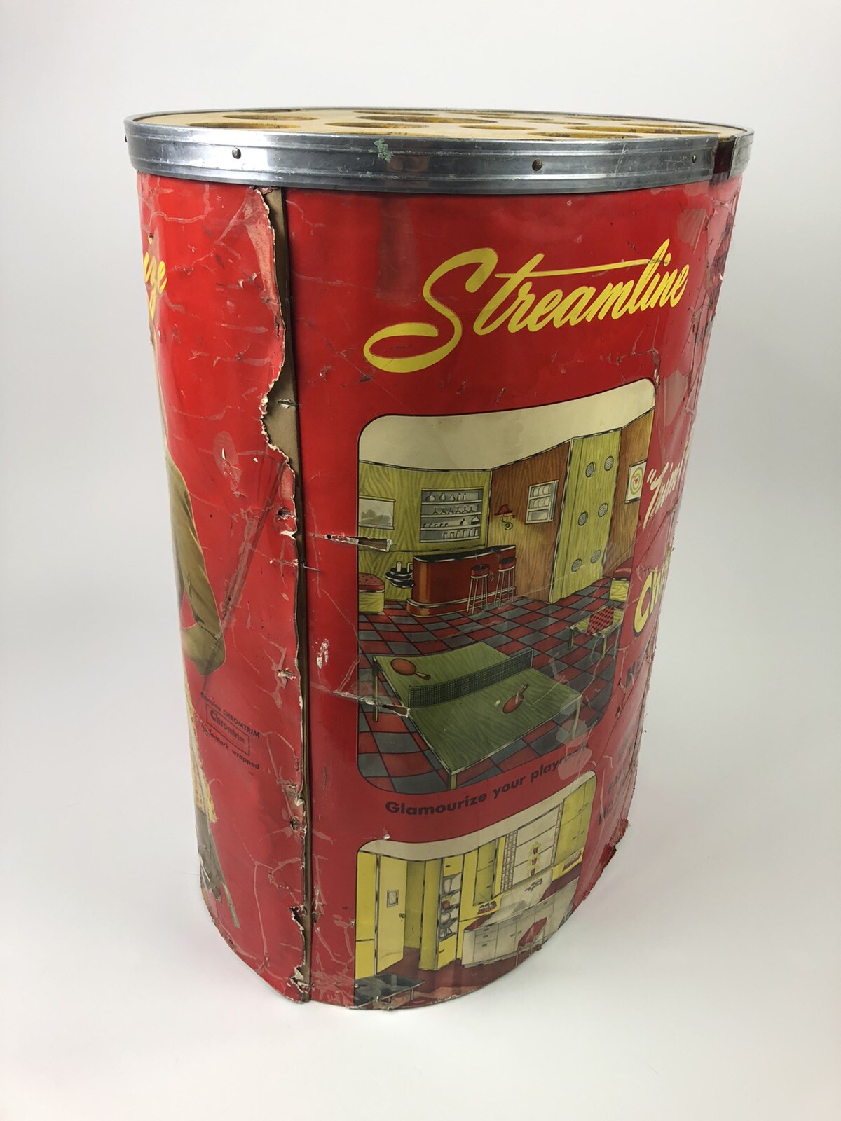 1947 Chromtrim Store Display Stand (25”x24”x15.5”) – Made in Ajax, Ontario