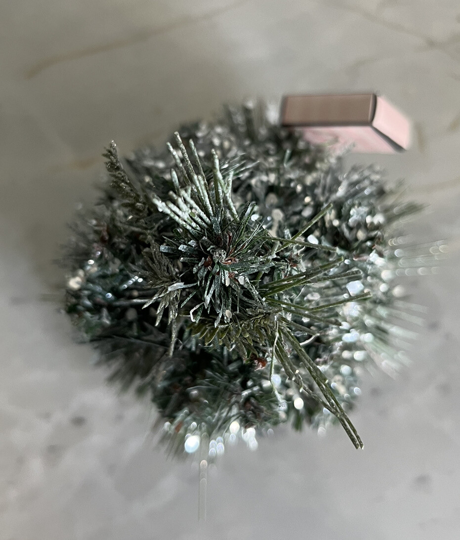 Victoria’s Secret Christmas Tree Store Display Flocked Glittered Gift Ornament