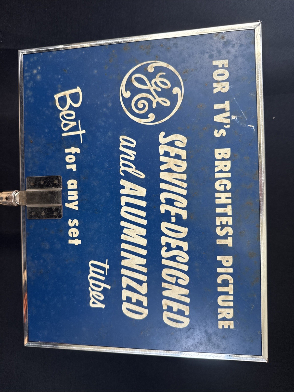 Vintage G.E. General Electric Ultra Color Picture Tubes Ad with Mirror Display