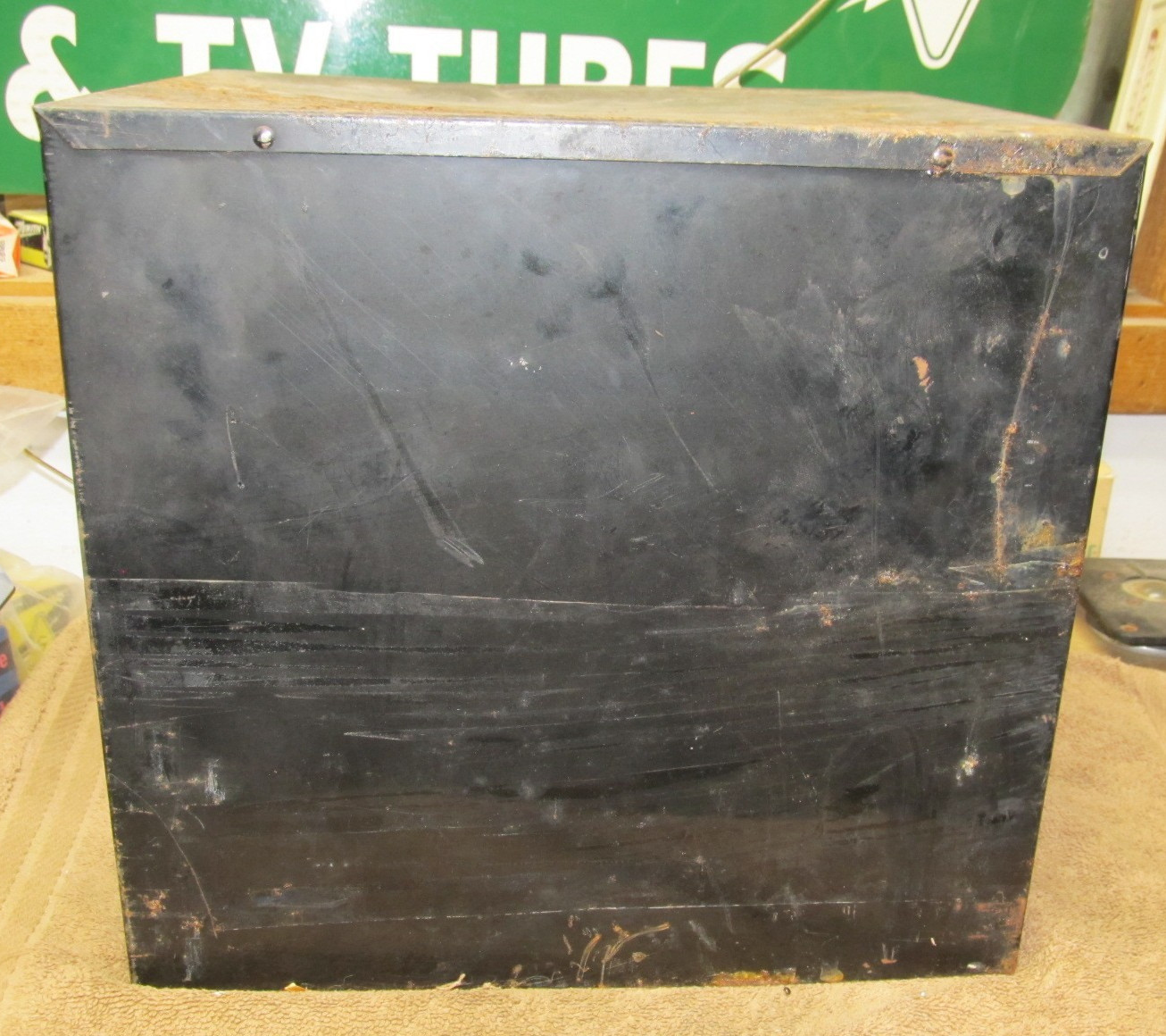Vintage Imperial Genuine Brass Fittings 5 Drawer Metal Cabinet