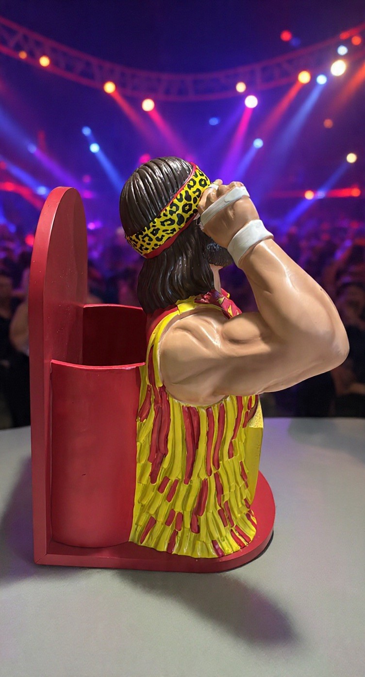 2025 Slim Jim Macho Man Randy Savage Collector Series Display Holder WWE