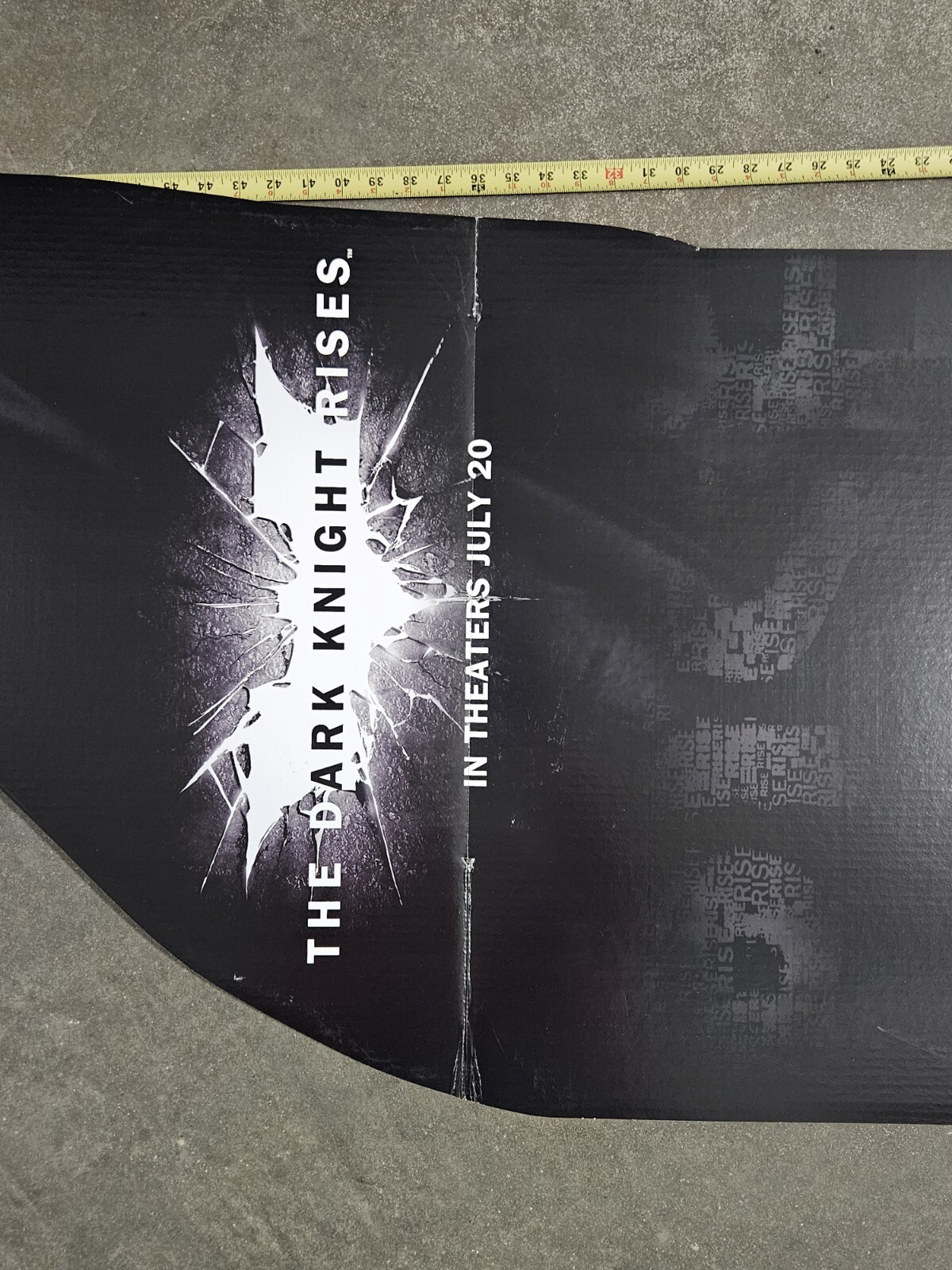 2012 NOS Batman The Dark Knight Rises Mountain Dew Cardboard 6′ Store Display