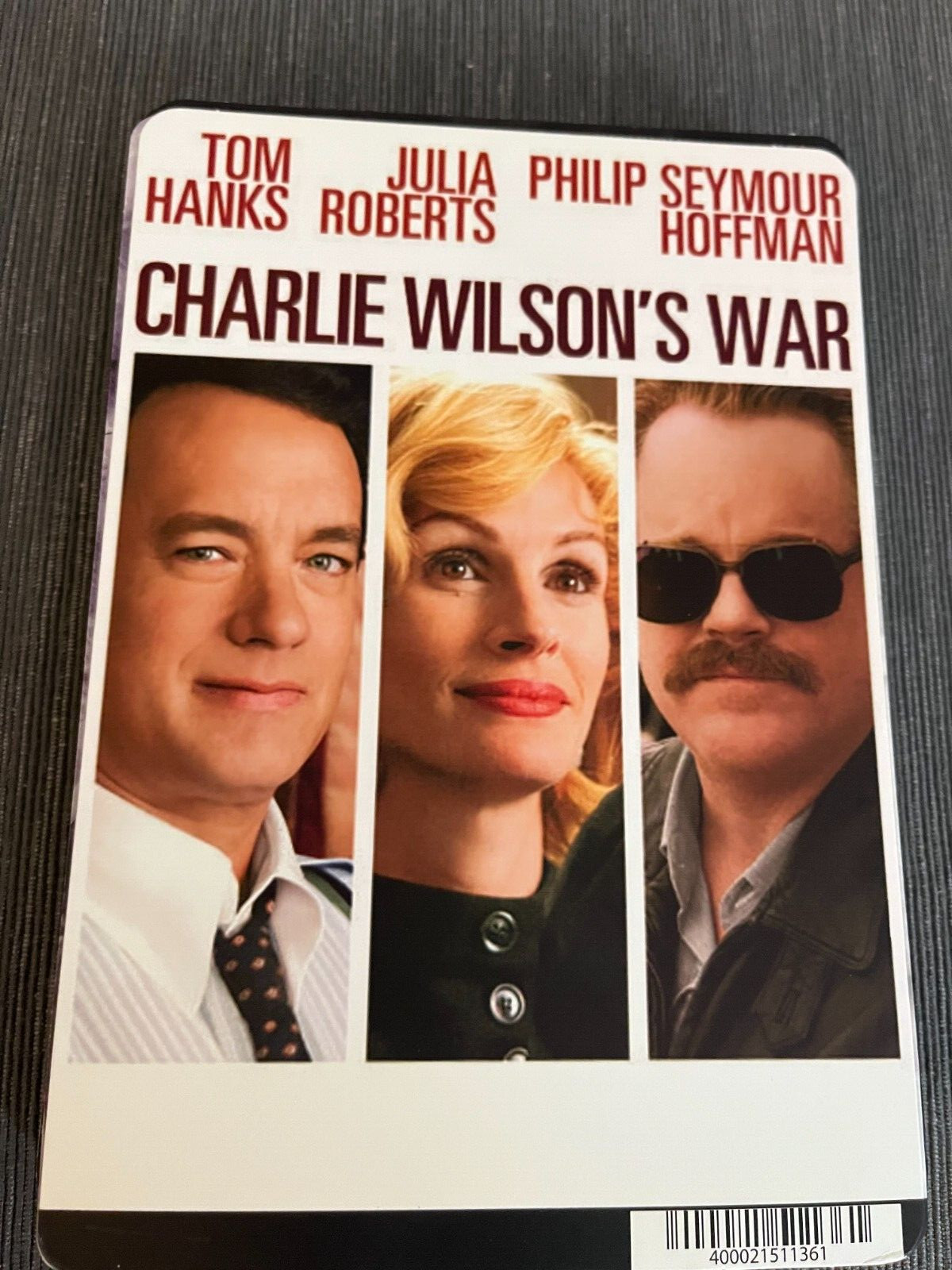 Charlie Wilson’s War Tom Hanks BLOCKBUSTER VIDEO BACKER CARD 5.5″X8″ NO MOVIE
