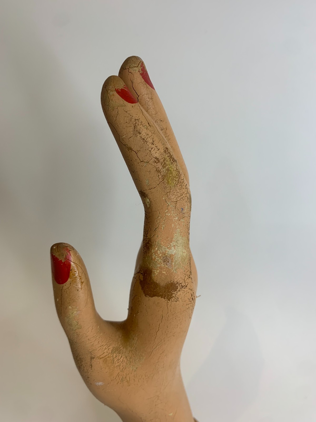Vintage Van Raalte Department Store Composition Display Hand Mannequin c.1940s-5
