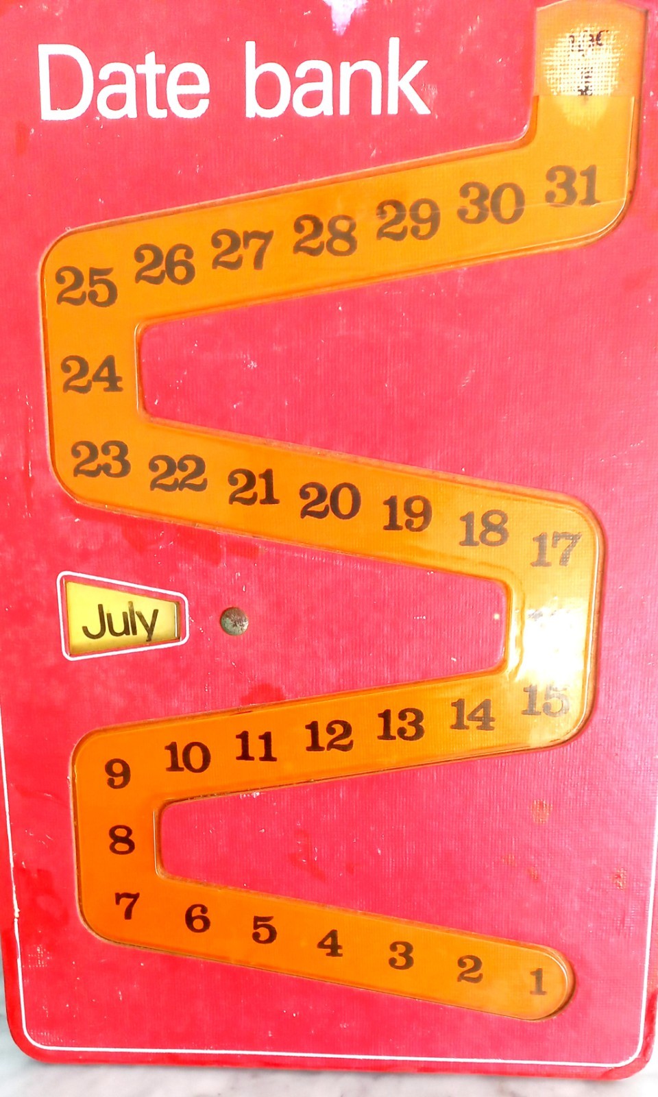 CALENDARIO PERPETUO South Africa perpetual CALENDAR by DATE BANK Original 1960s