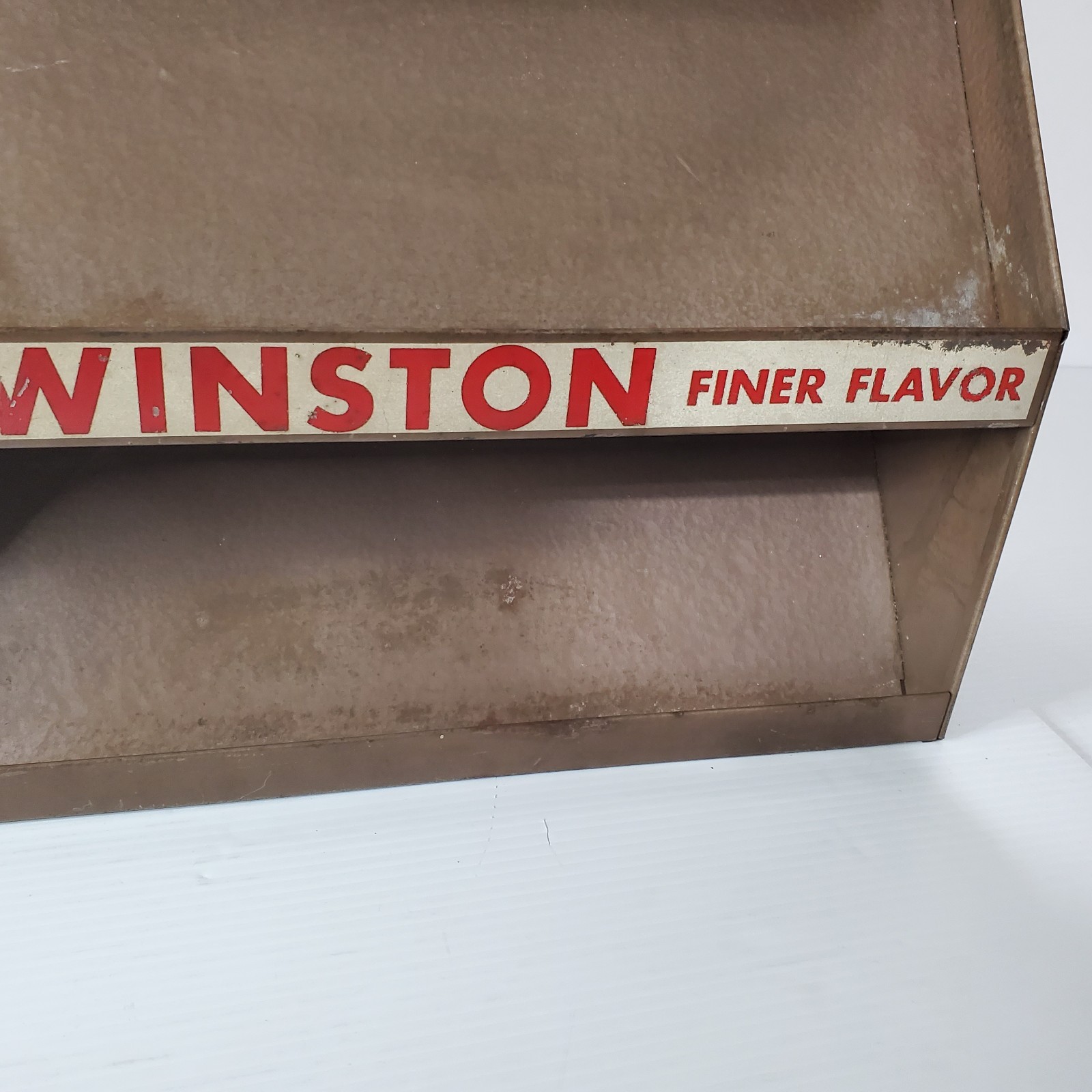 Vintage Metal Cigarette Store Display Rack Camel Cavalier Winston Fine Filter