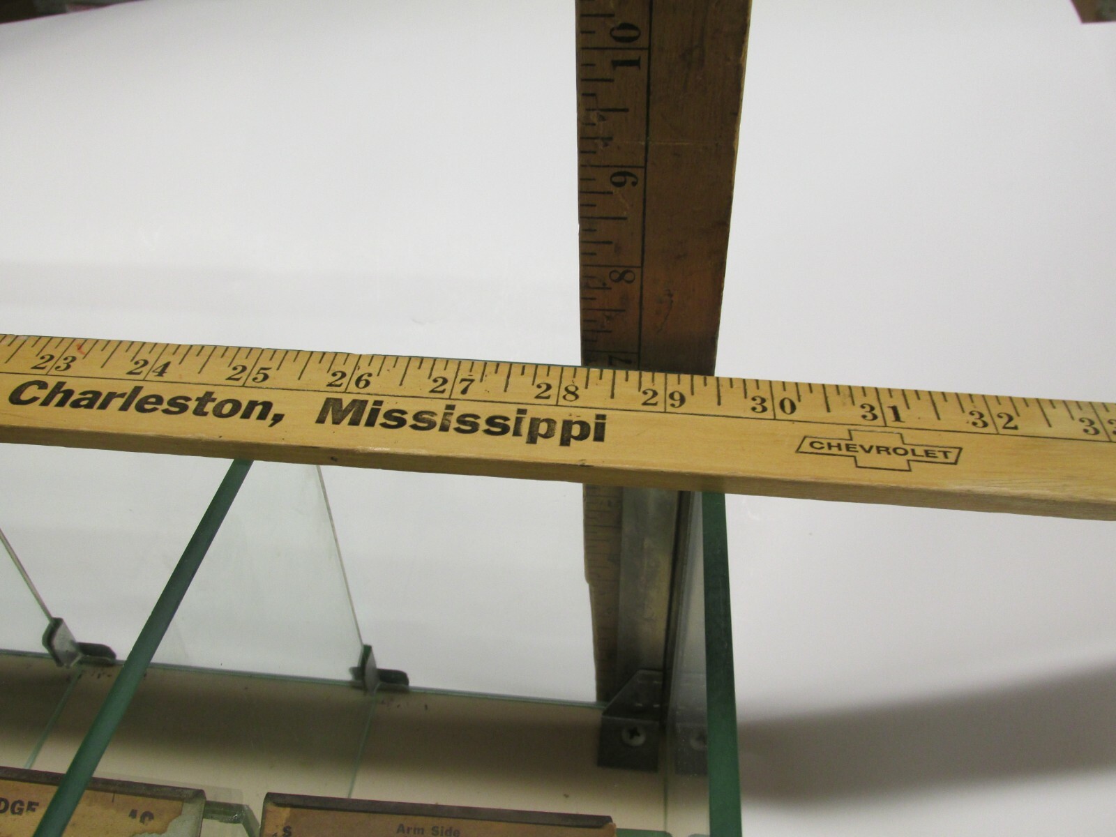 Vintage Morrow Brake Bicycle Glass Counter Top Store Display Rack Shelf