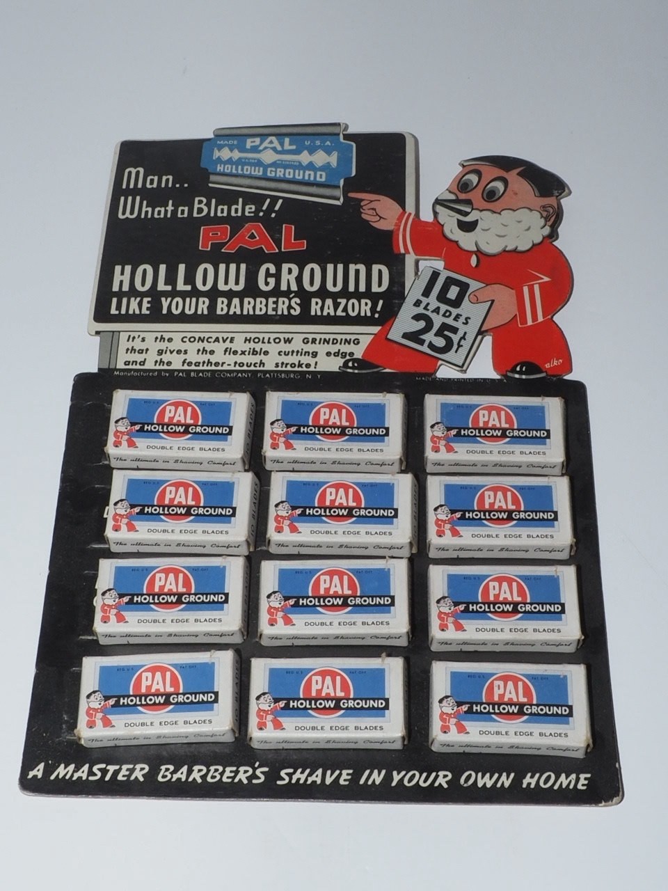 Vintage PAL Razor Blade Store Display