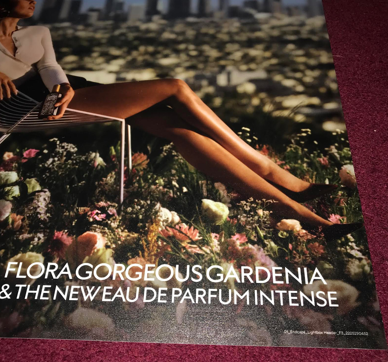 Miley Cyrus Gucci Flora Perfume PROMO DISPLAY POSTER Ulta Beauty RARE HTF