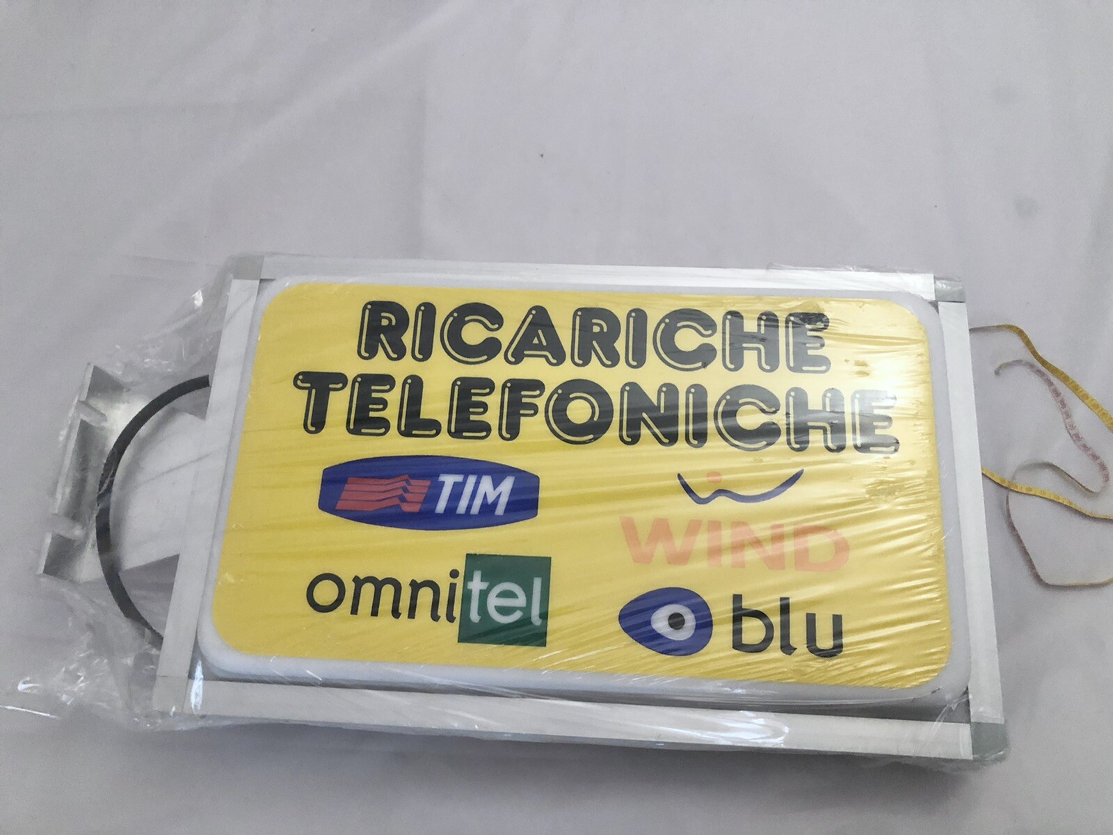 Insegna Luminosa Vintage Ricariche Telefoniche 1980’s (Advertising Light Sign).