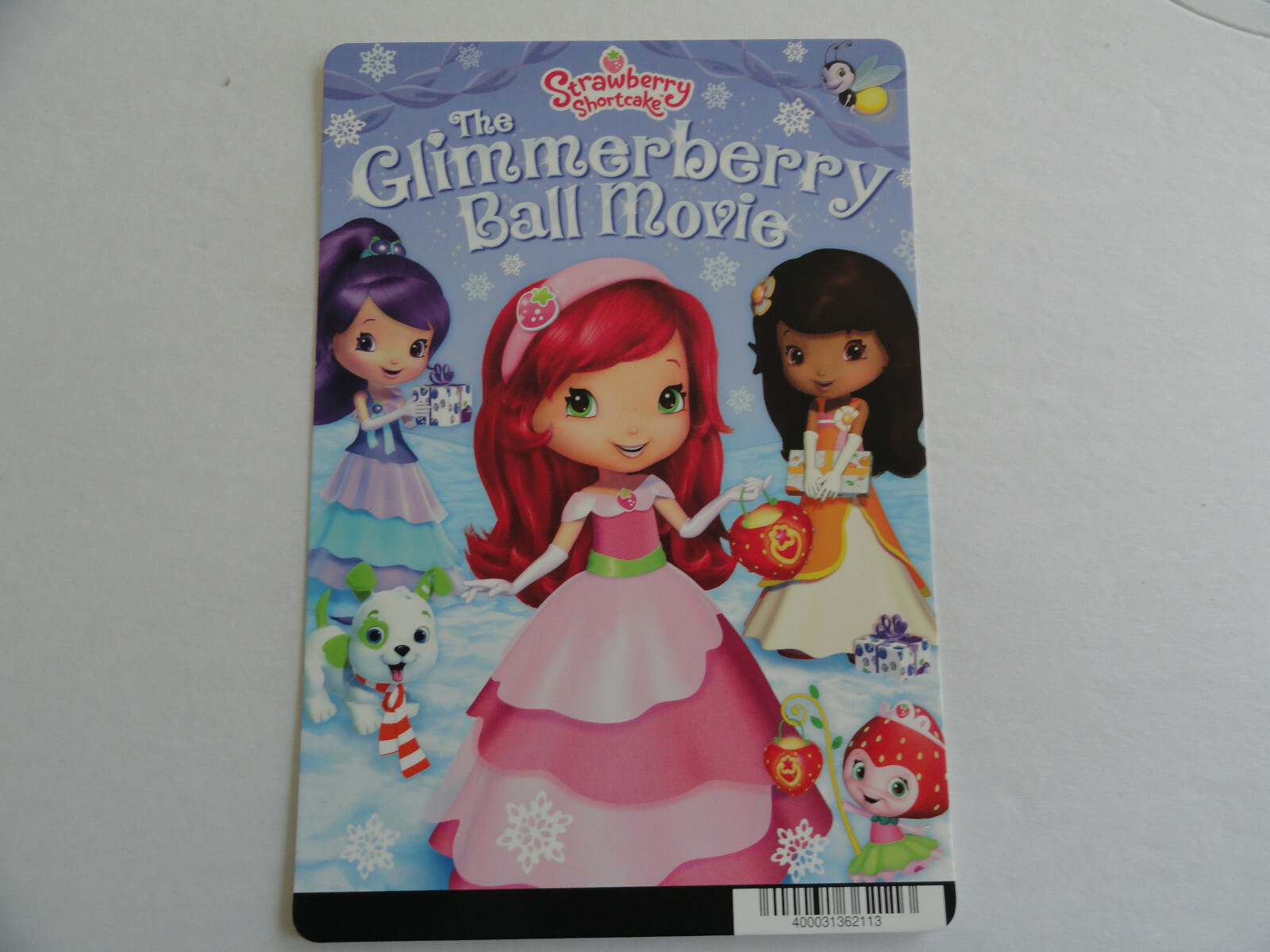 STRAWBERRY SHORTCAKE THE GLIMMERBERRY BALL – BLOCKBUSTER BACKER CARD 5″X8″
