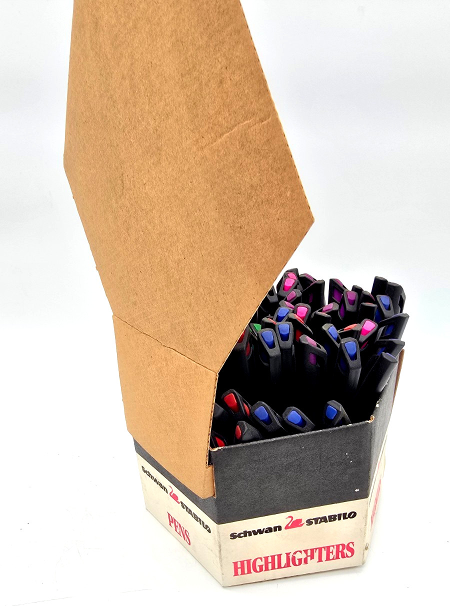 Vintage Schwan Stabilo Sensor 189 Multi Color Pens Retail Store Display w/Pens