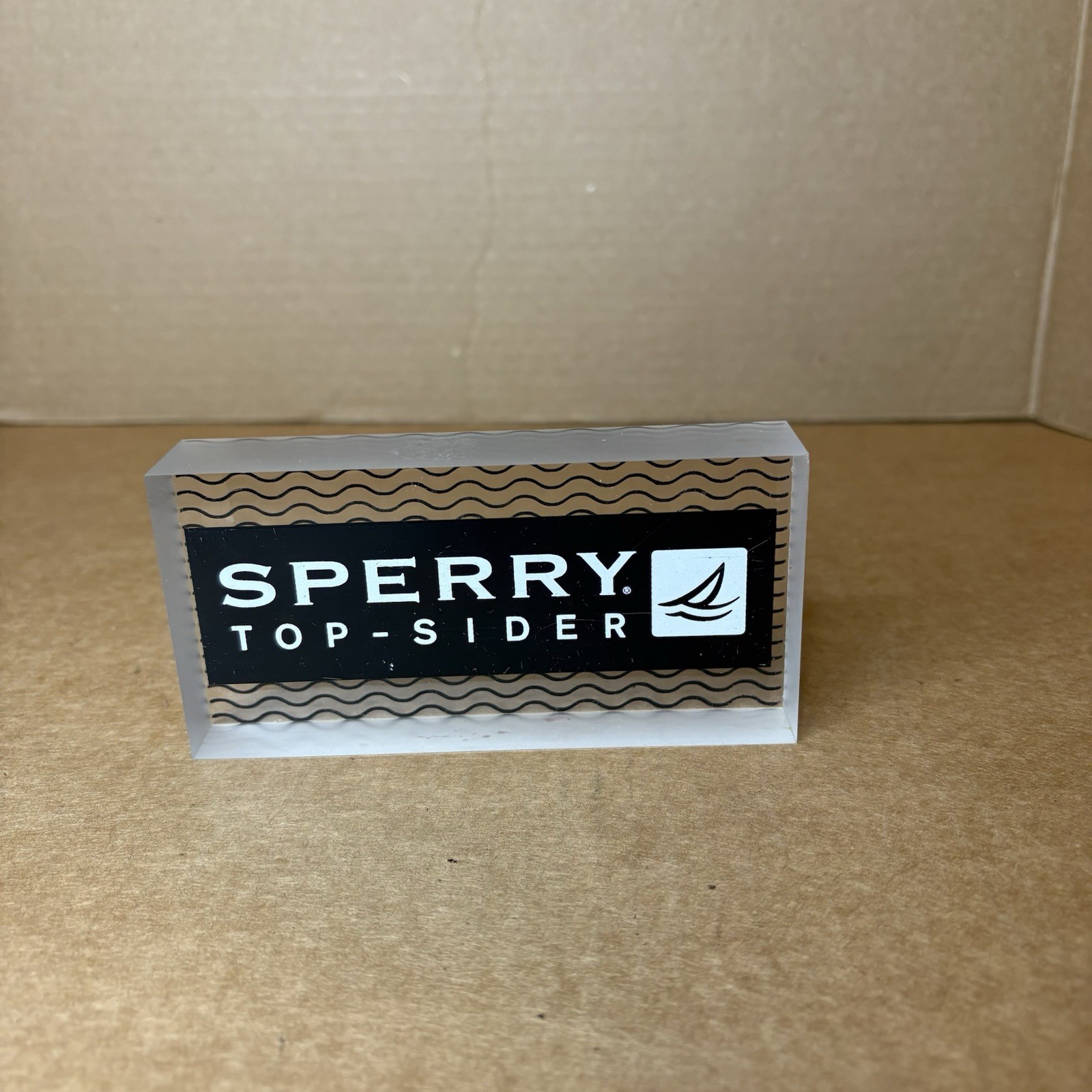 Sperry Top Sider Acrylic Store Retail Display Piece Boat Shoe Pre-owned Must Hav