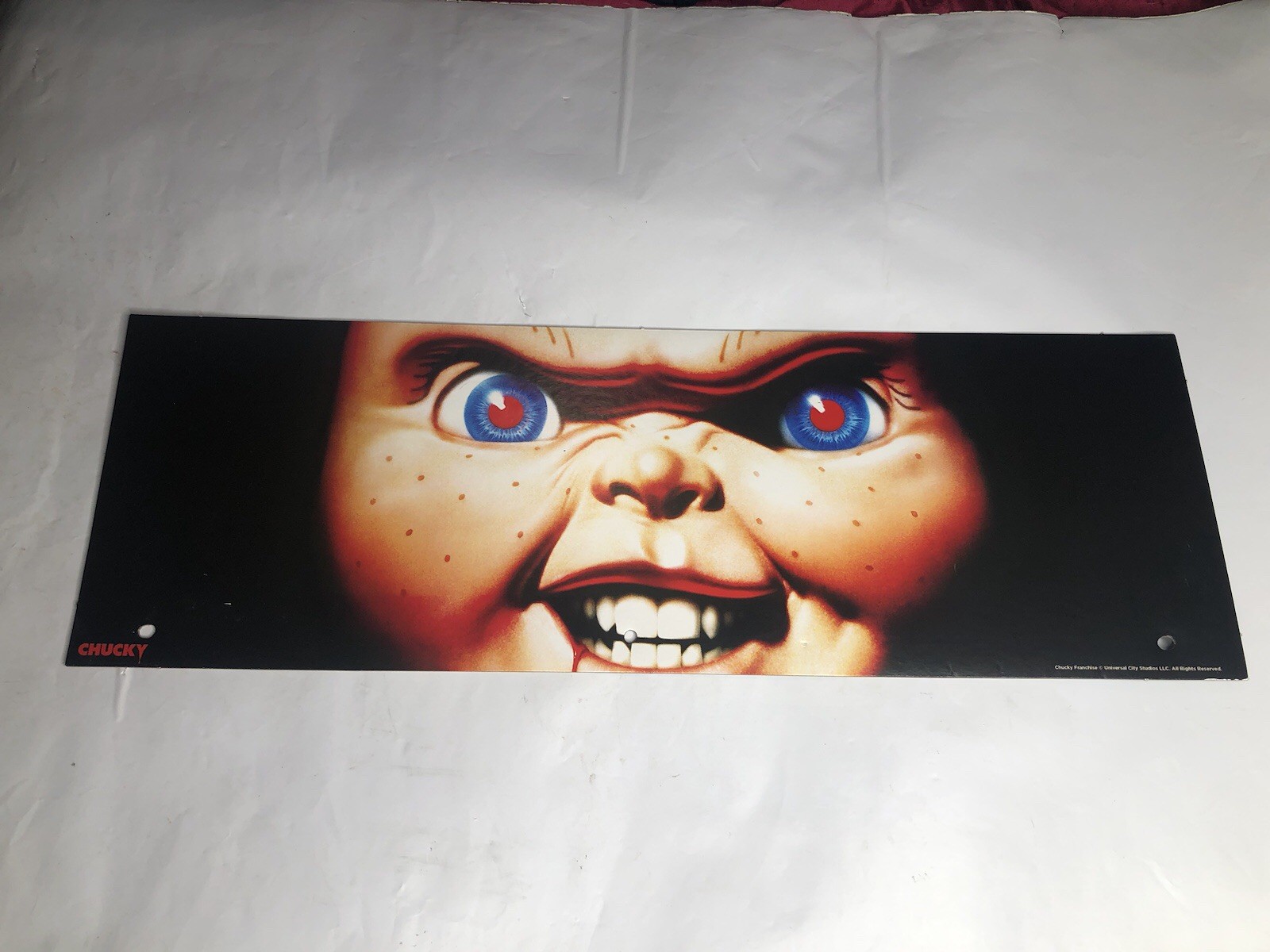 Spirit Halloween Cardboard End Cap Store Display Sign Chucky 2025