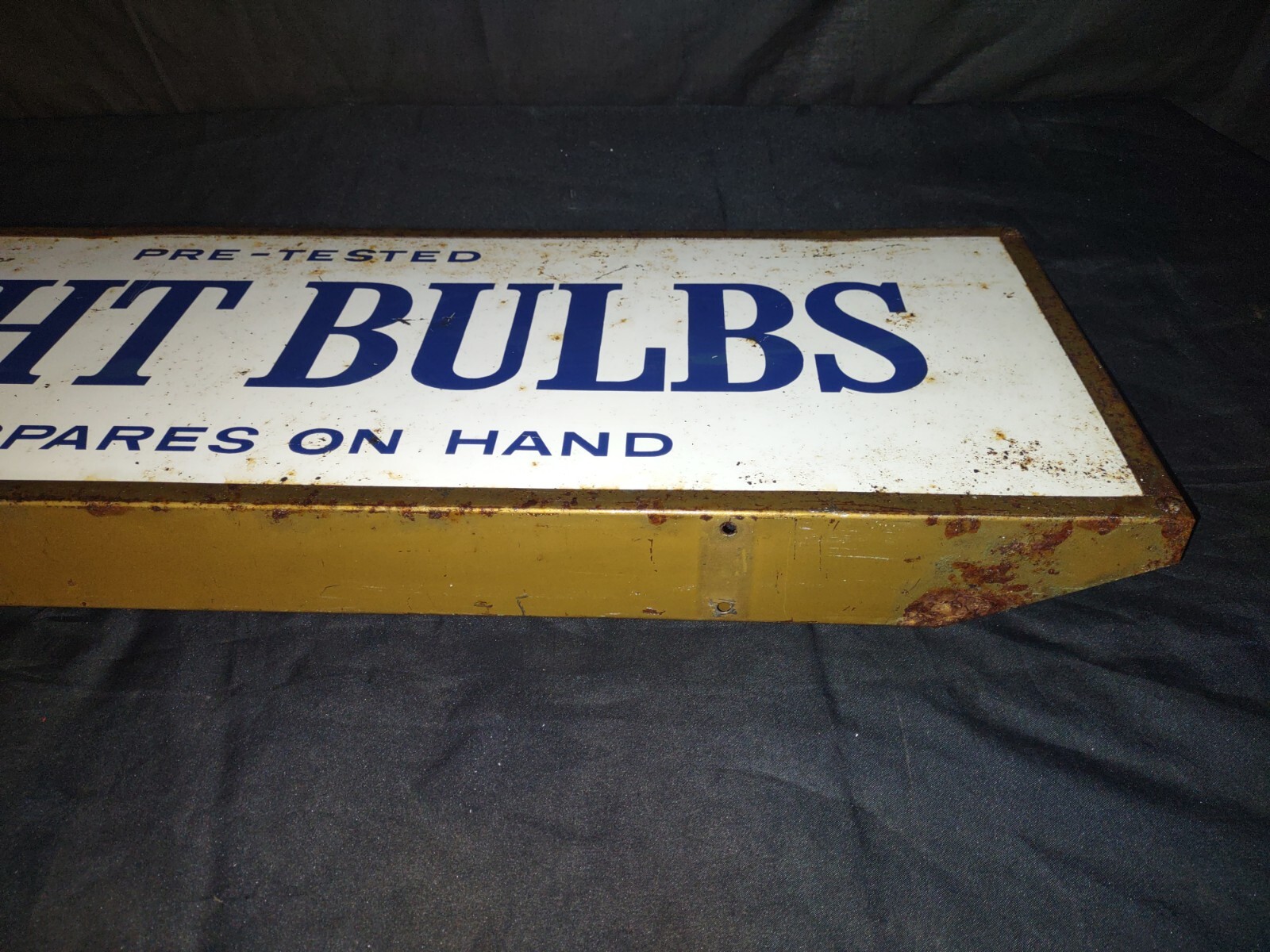 Vintage GE General Electric Light Bulb Double Sided Advertising Display Sign 41″