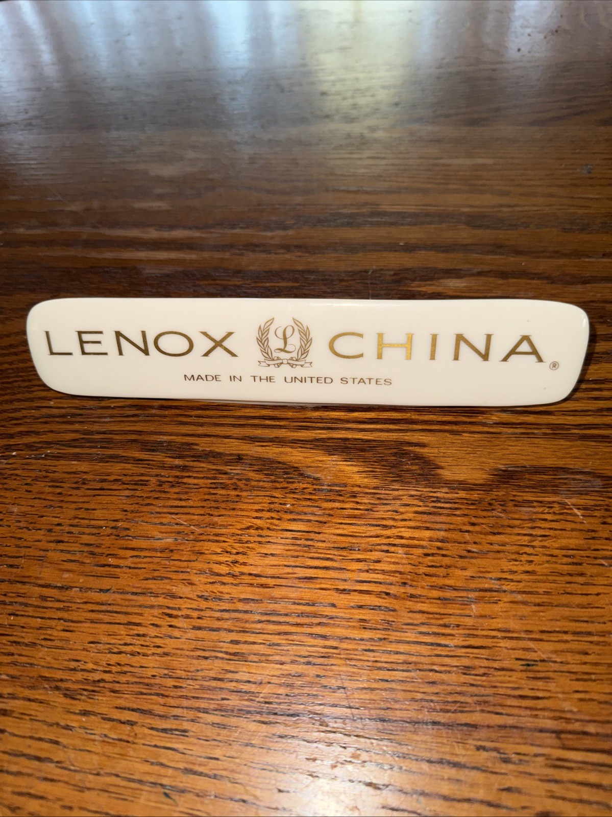 Vintage Lenox China Porcelain Dealer Display Plaque Sign