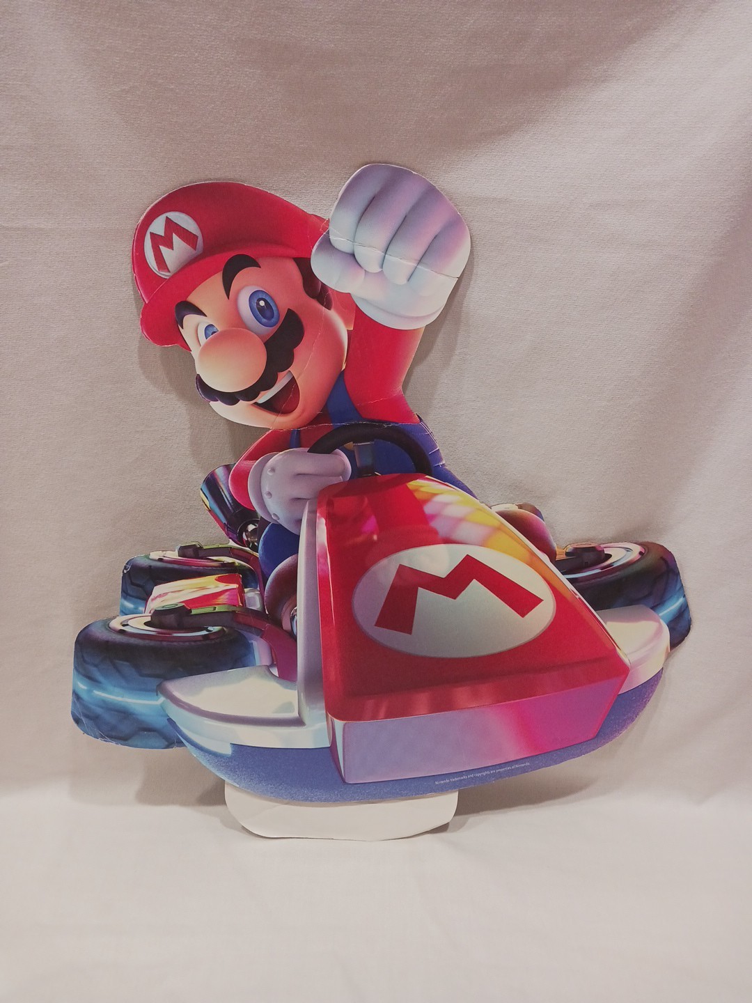 Nintendo Mario Kart 8 Cardboard Store Display Game Stop Promo Standee 23″ H C