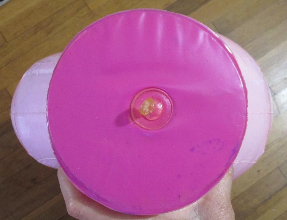 Coppertone 1980s Store Display Suntan Lotion Bottle Hanging Inflatable