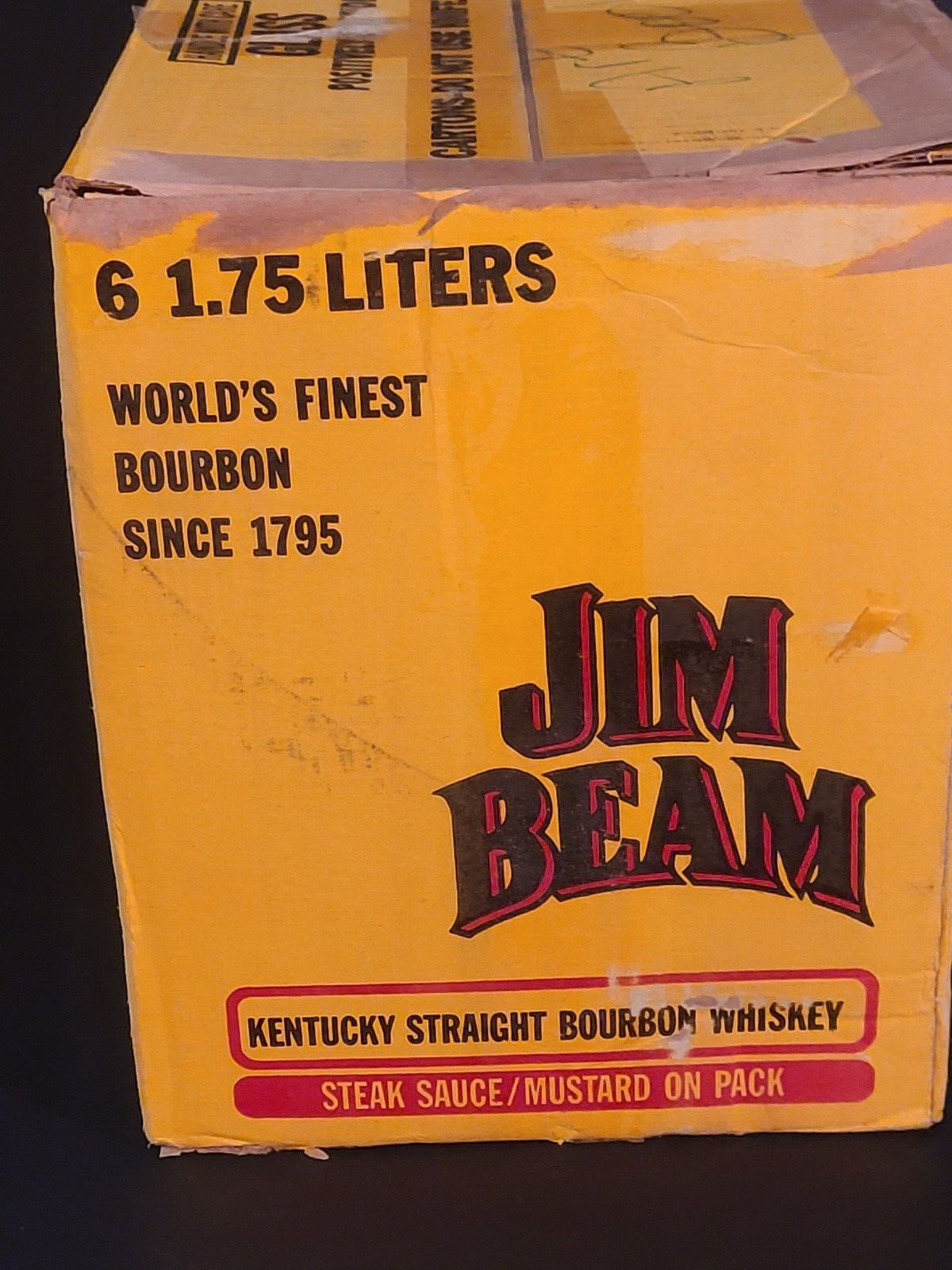 Vintage 1994 Jime Beam EMPTY Cardboard Shipping Box Advertising Display