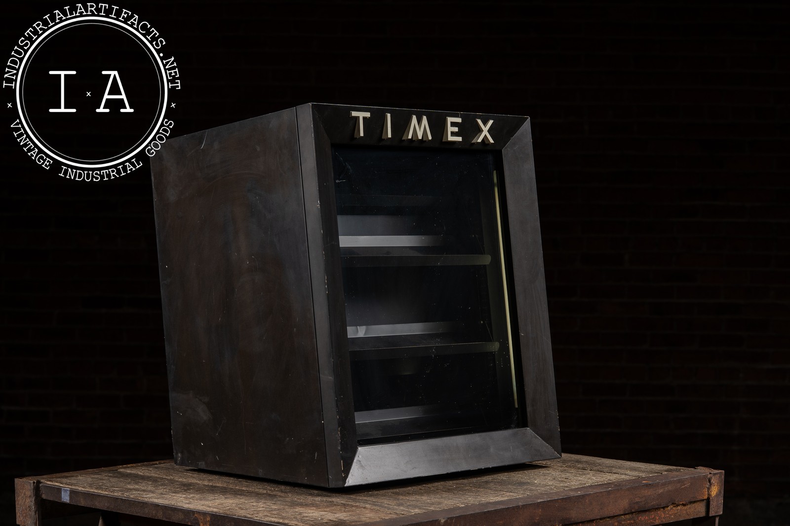 Vintage Timex Motorized Rotating Countetop Display Case