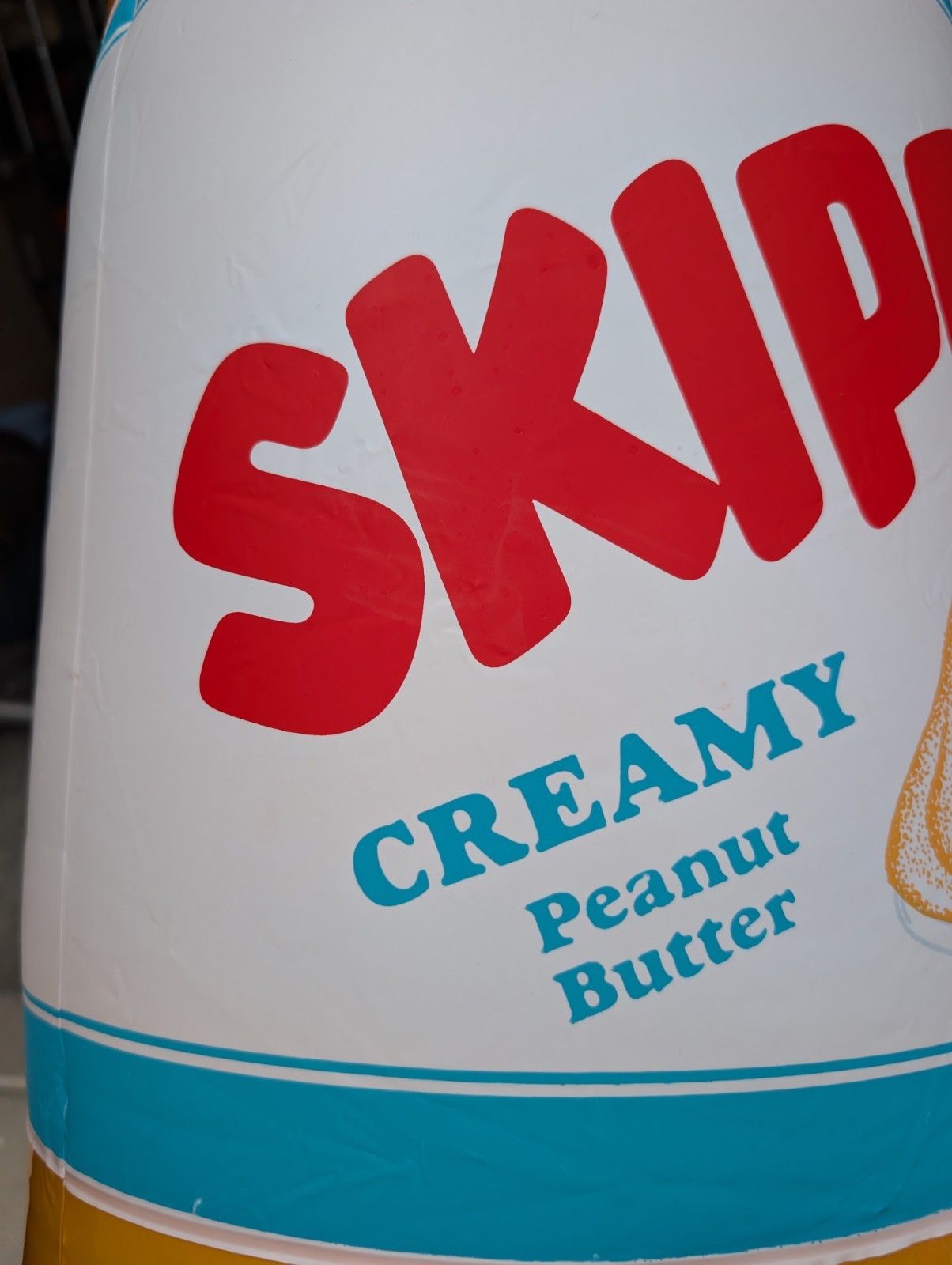 Rare Vintage Skippy Peanut Butter Inflatable Store Advertising Display 24″